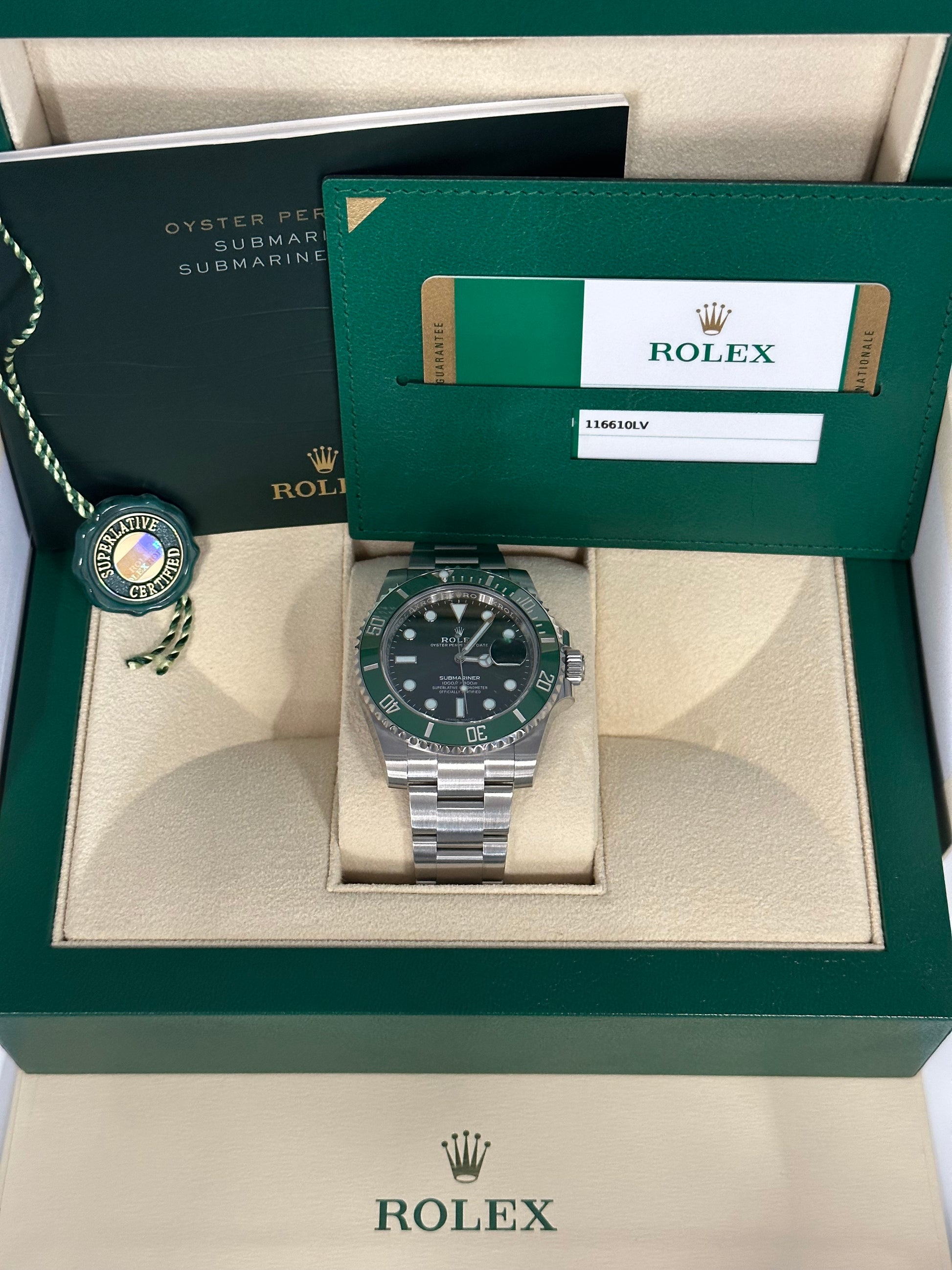 2020 Rolex Submariner Date "Hulk" 116610LV Green Dial Oyster - MyWatchLLC