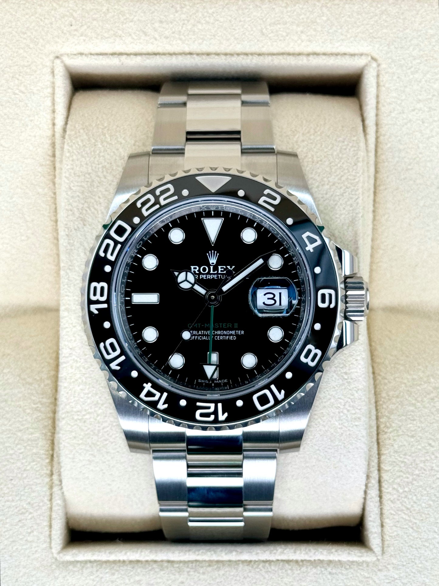 NEW OLD STOCK 2020 Rolex GMT-Master II 40mm 116710LN Black Dial