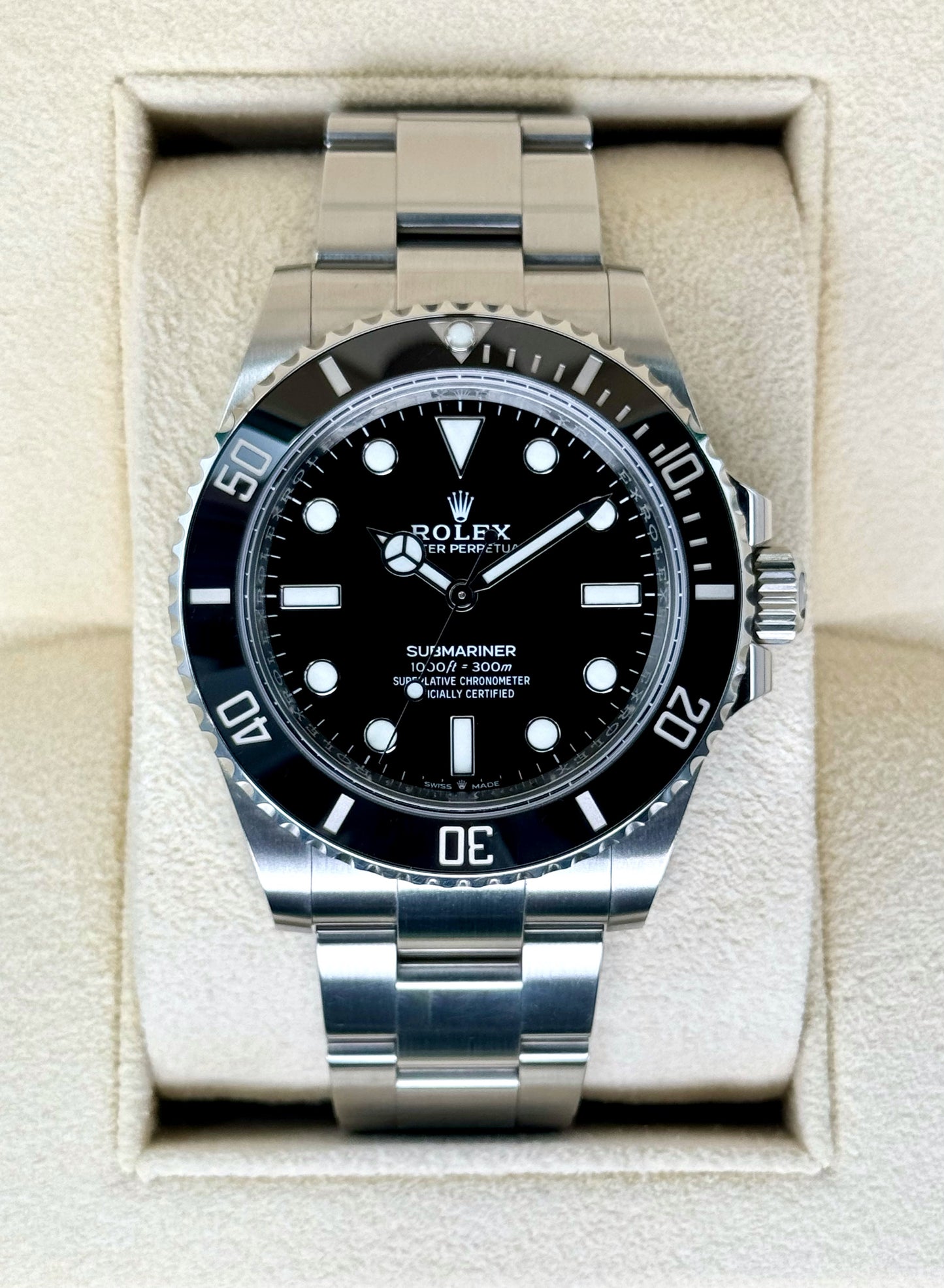 2022 Rolex Submariner 41mm 124060 Stainless Steel Black Dial