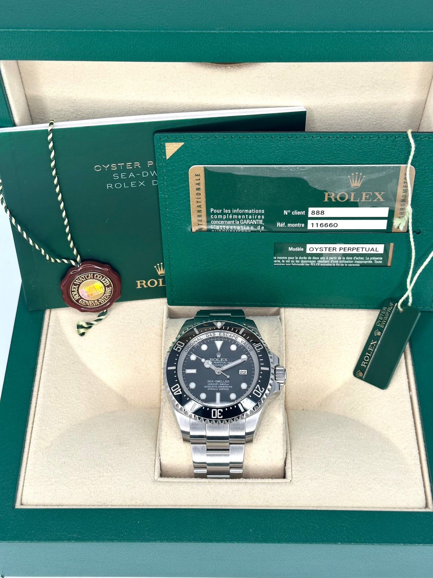 2008 Rolex Deepsea 44mm 116660 Stainless Steel Black Dial - MyWatchLLC