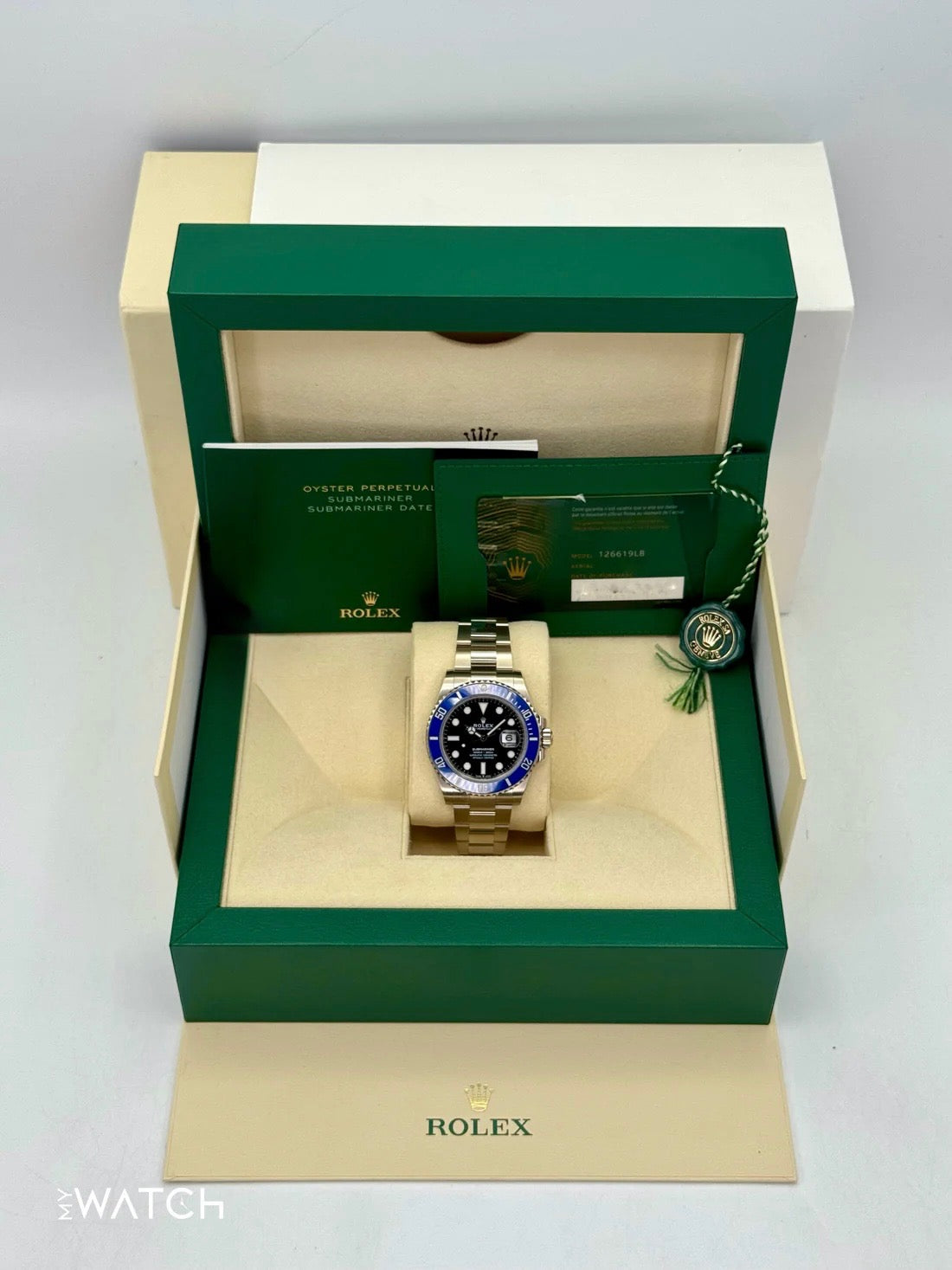NEW 2025 Rolex Submariner “Cookie Monster ” 41mm 126619LB White Gold Black Dial
