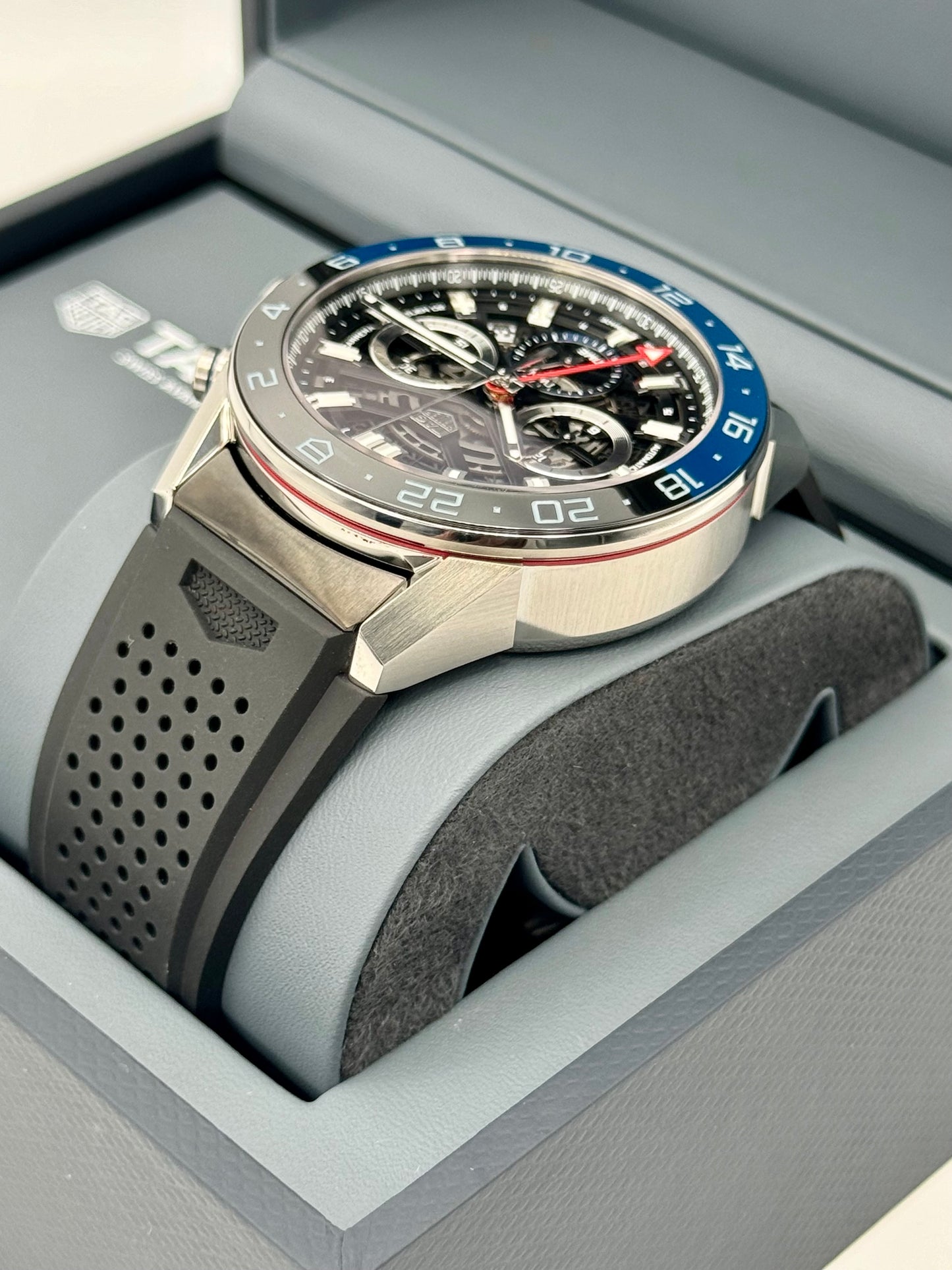 NEW 2022 Tag Heuer Carrera Heuer 02 CBG2A1Z.FT6157 Skeletonized Dial