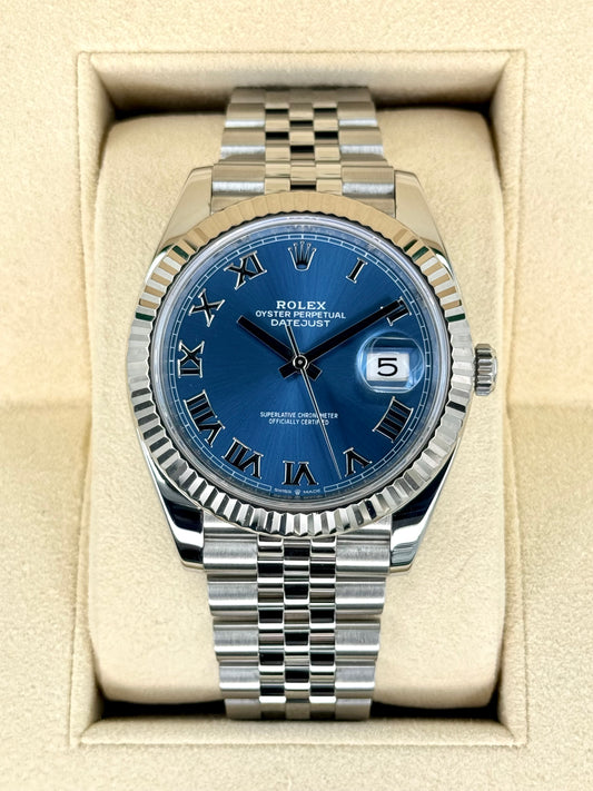 Rolex Datejust 41mm 126334 Stainless Steel Jubilee Blue Dial