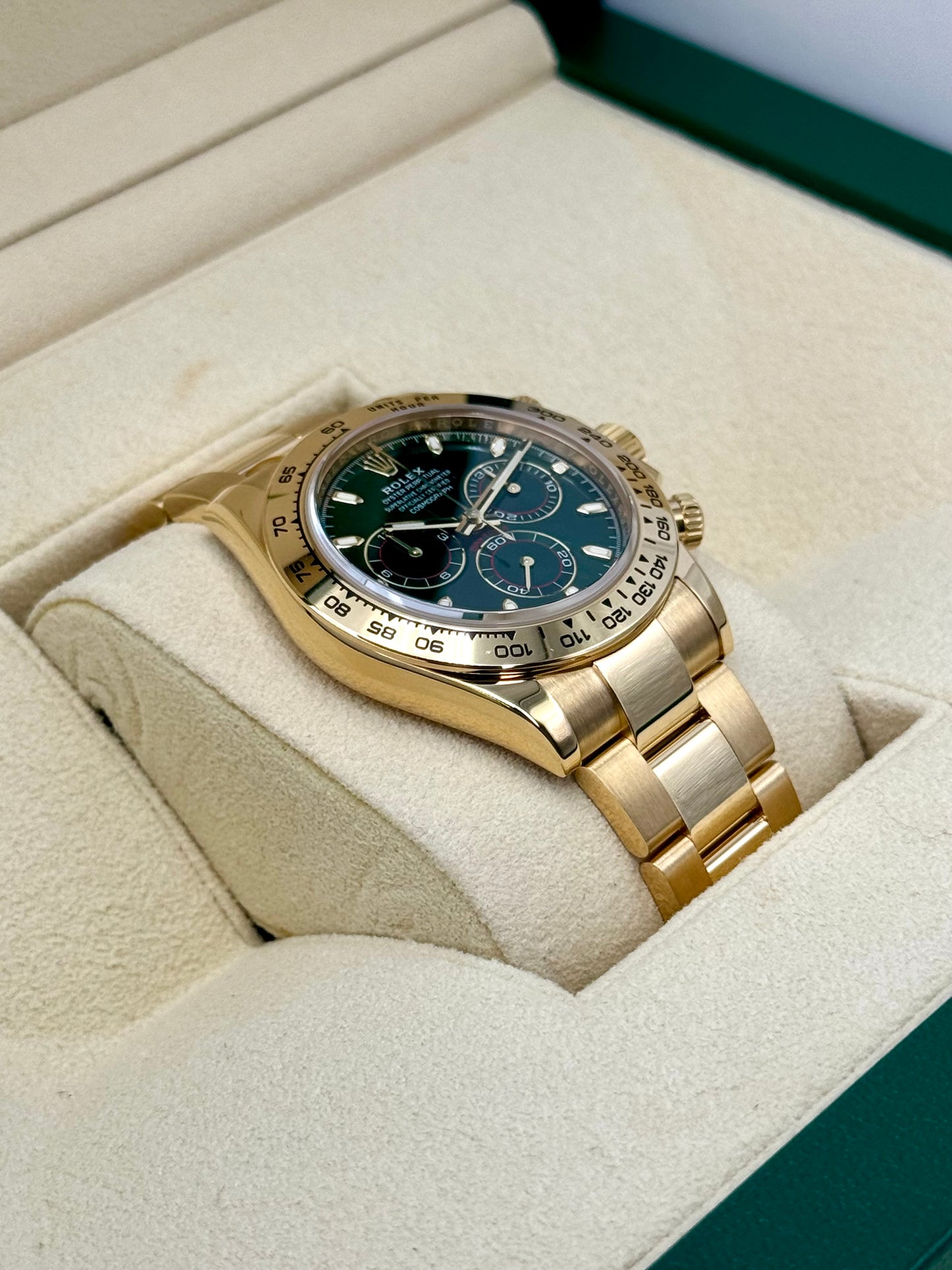 2022 Rolex Daytona "John Mayer" 40mm 116508 Yellow Gold Green Dial