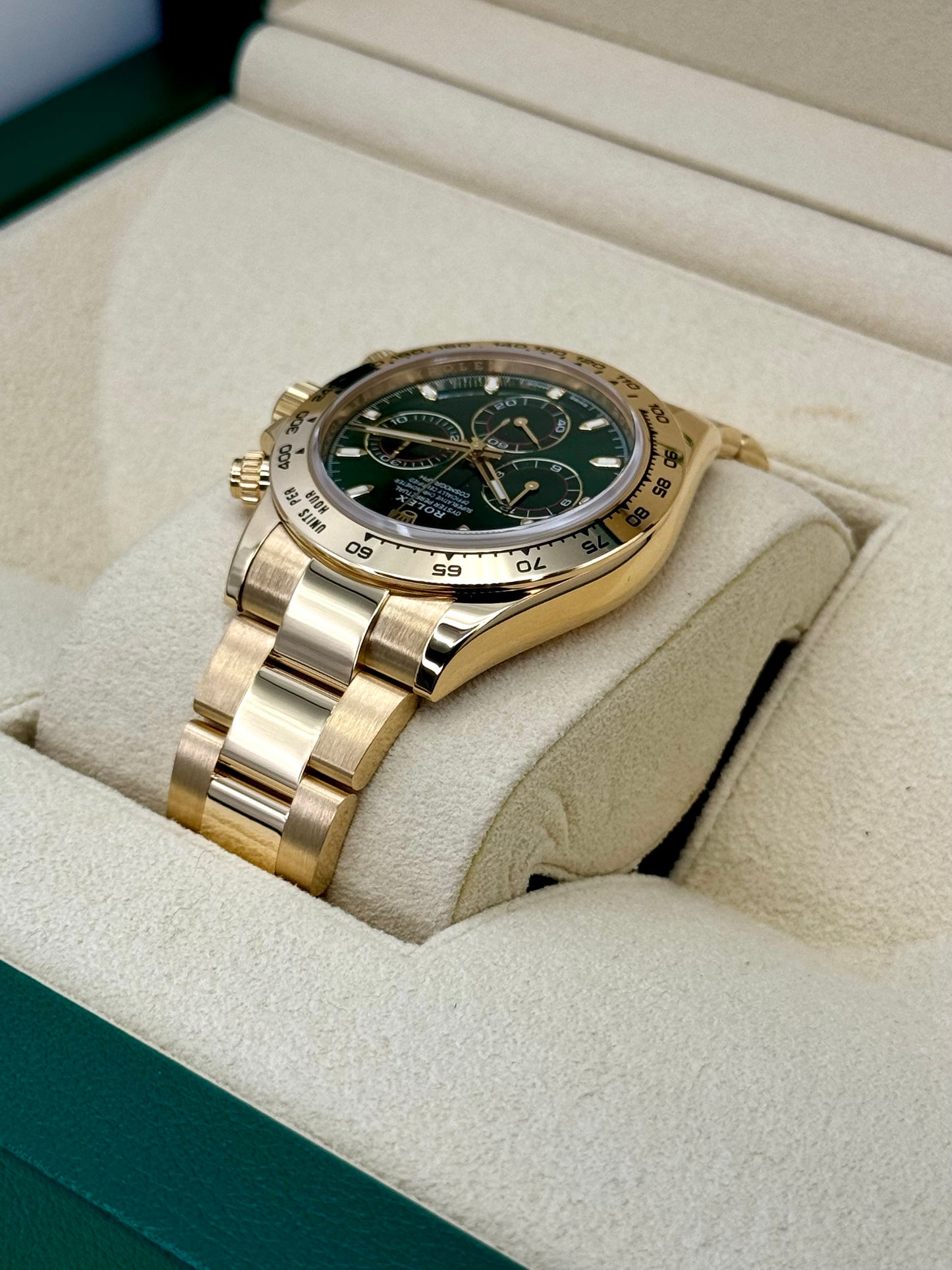 2022 Rolex Daytona "John Mayer" 40mm 116508 Yellow Gold Green Dial