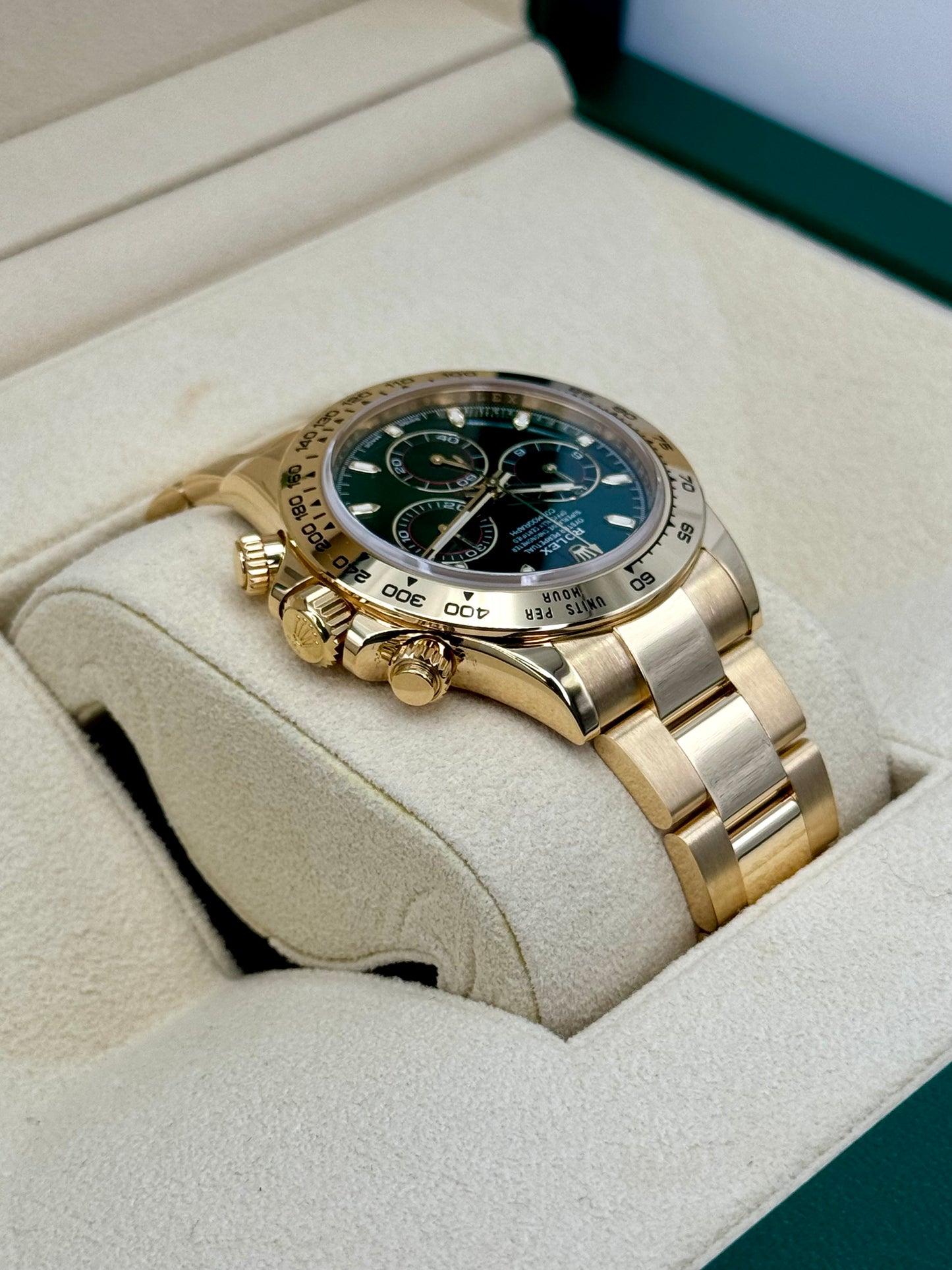 2022 Rolex Daytona "John Mayer" 40mm 116508 Yellow Gold Green Dial