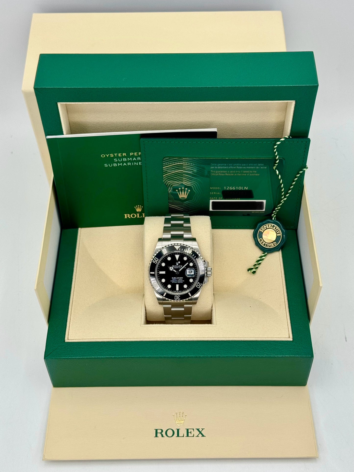 2021 Rolex Submariner 41mm 126610LN Stainless Steel Black Dial