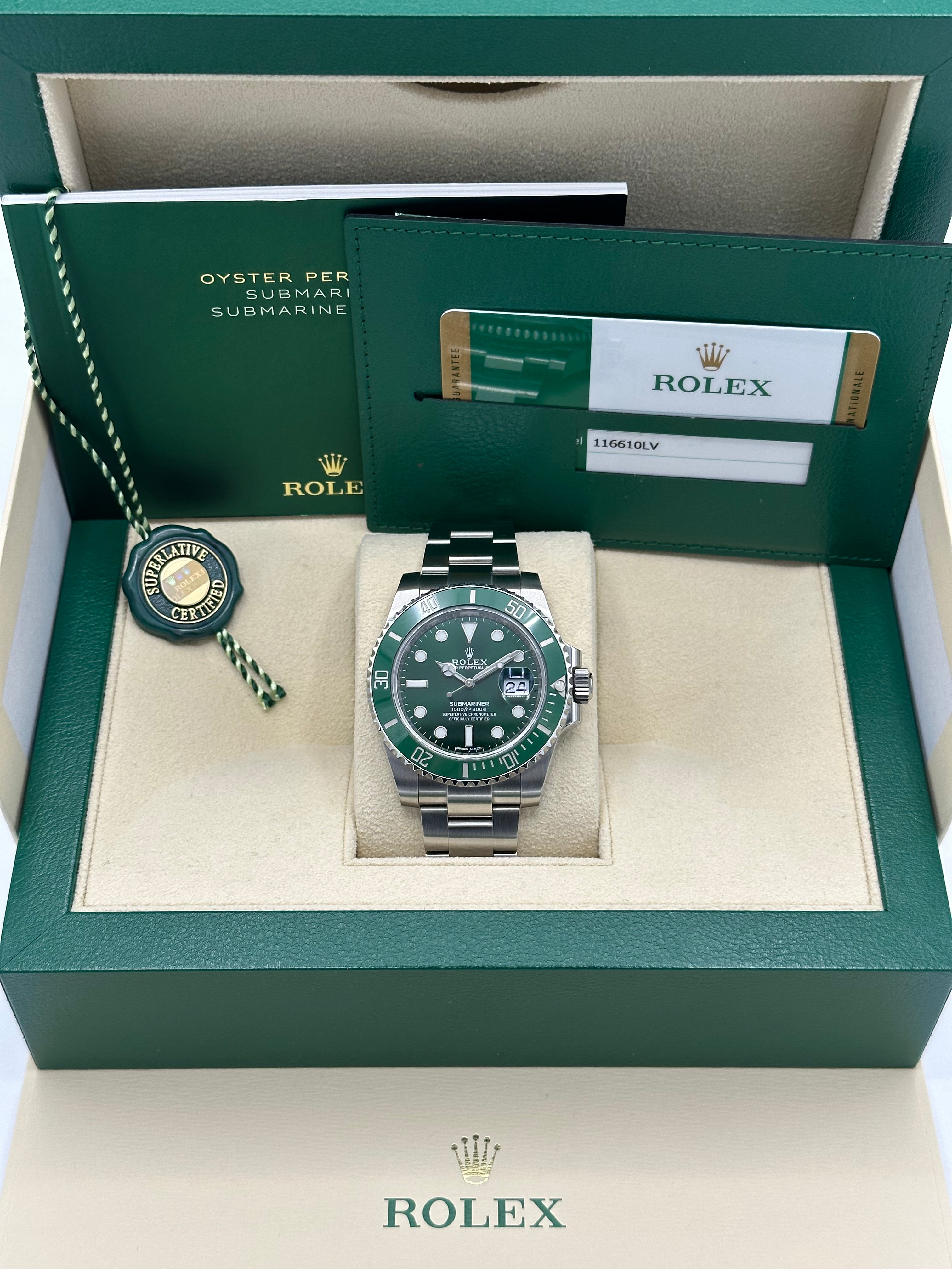 Rolex on sale hulk 2019