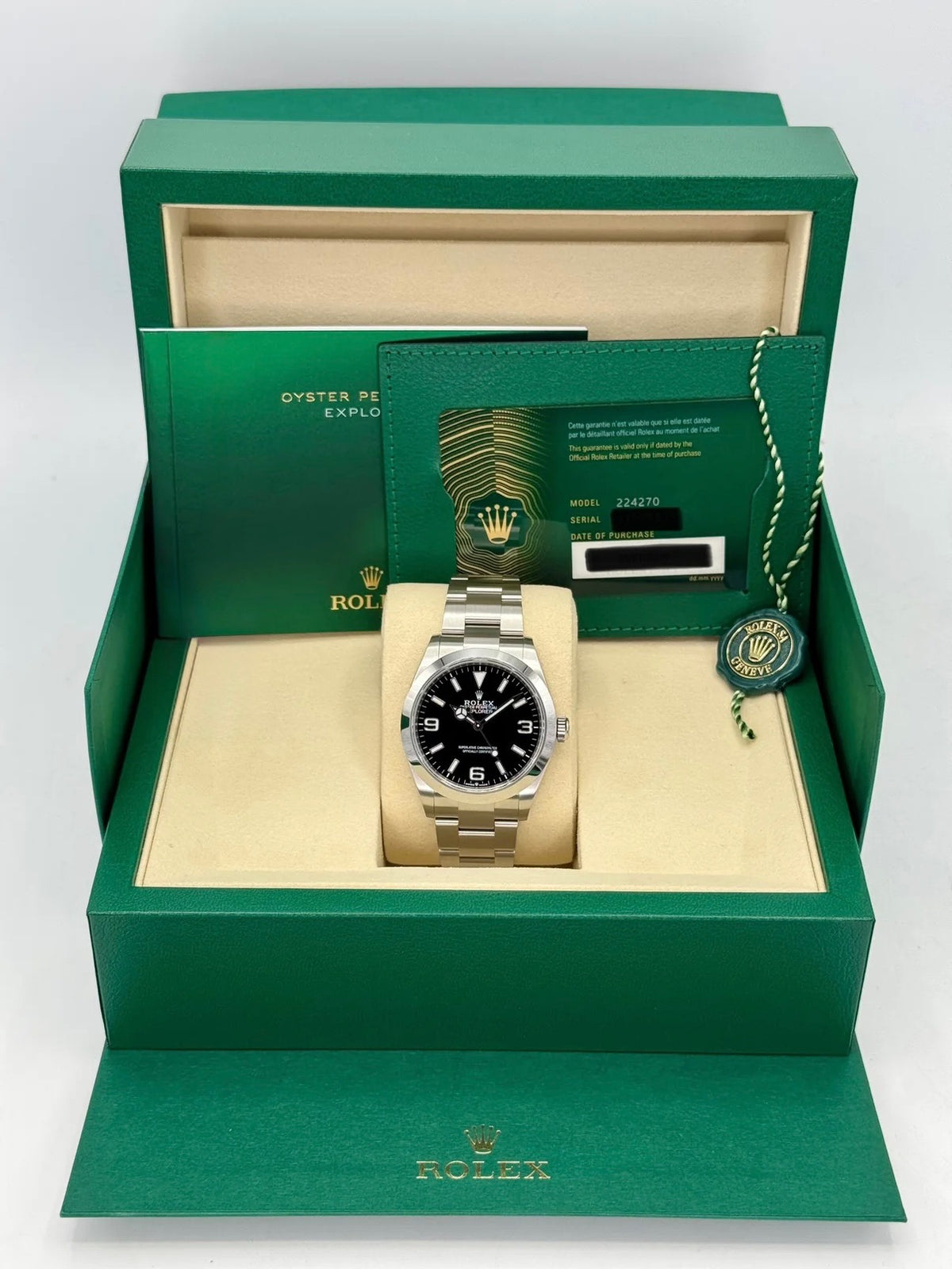 NEW 2026 Rolex Explorer 40mm 224270 Black Dial