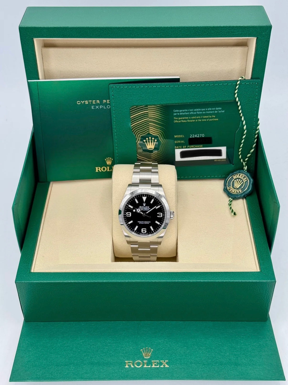 NEW 2026 Rolex Explorer 40mm 224270 Black Dial