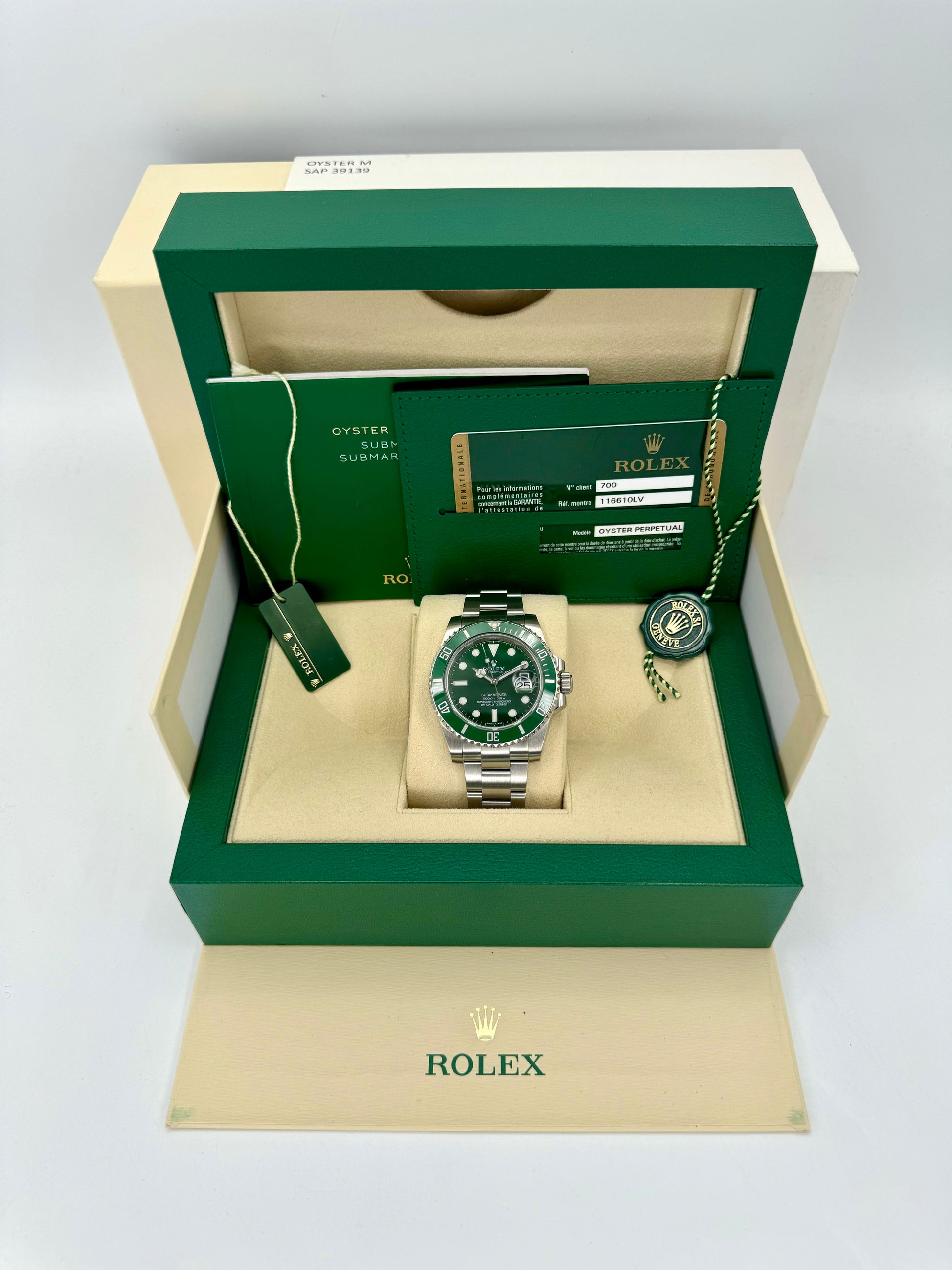 2015 Rolex Submariner Date "Hulk" 40mm 116610LV Green Dial - MyWatchLLC