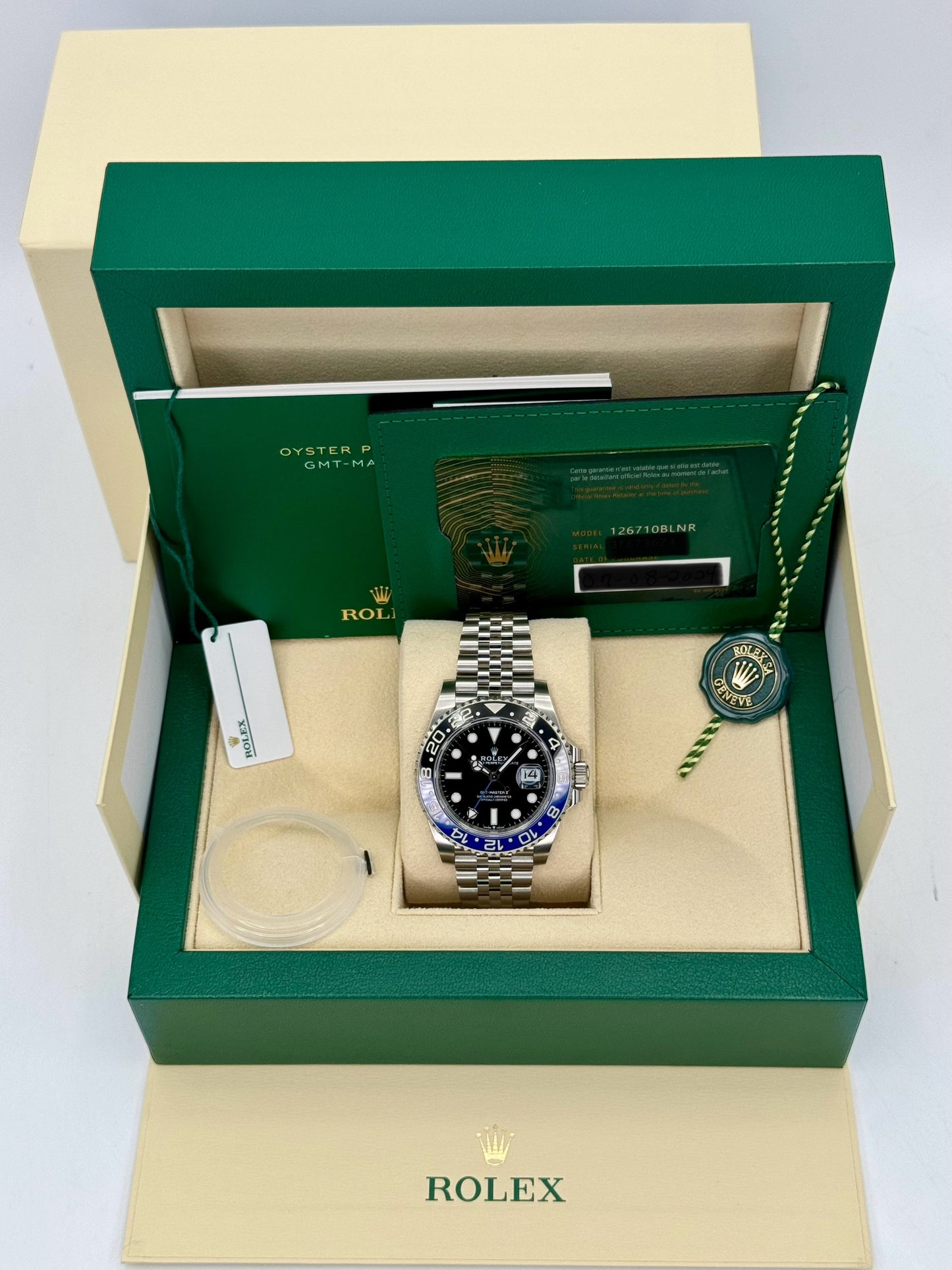 NEW 2024 Rolex GMT-Master II "Batgirl" 40mm 126710BLNR Jubilee