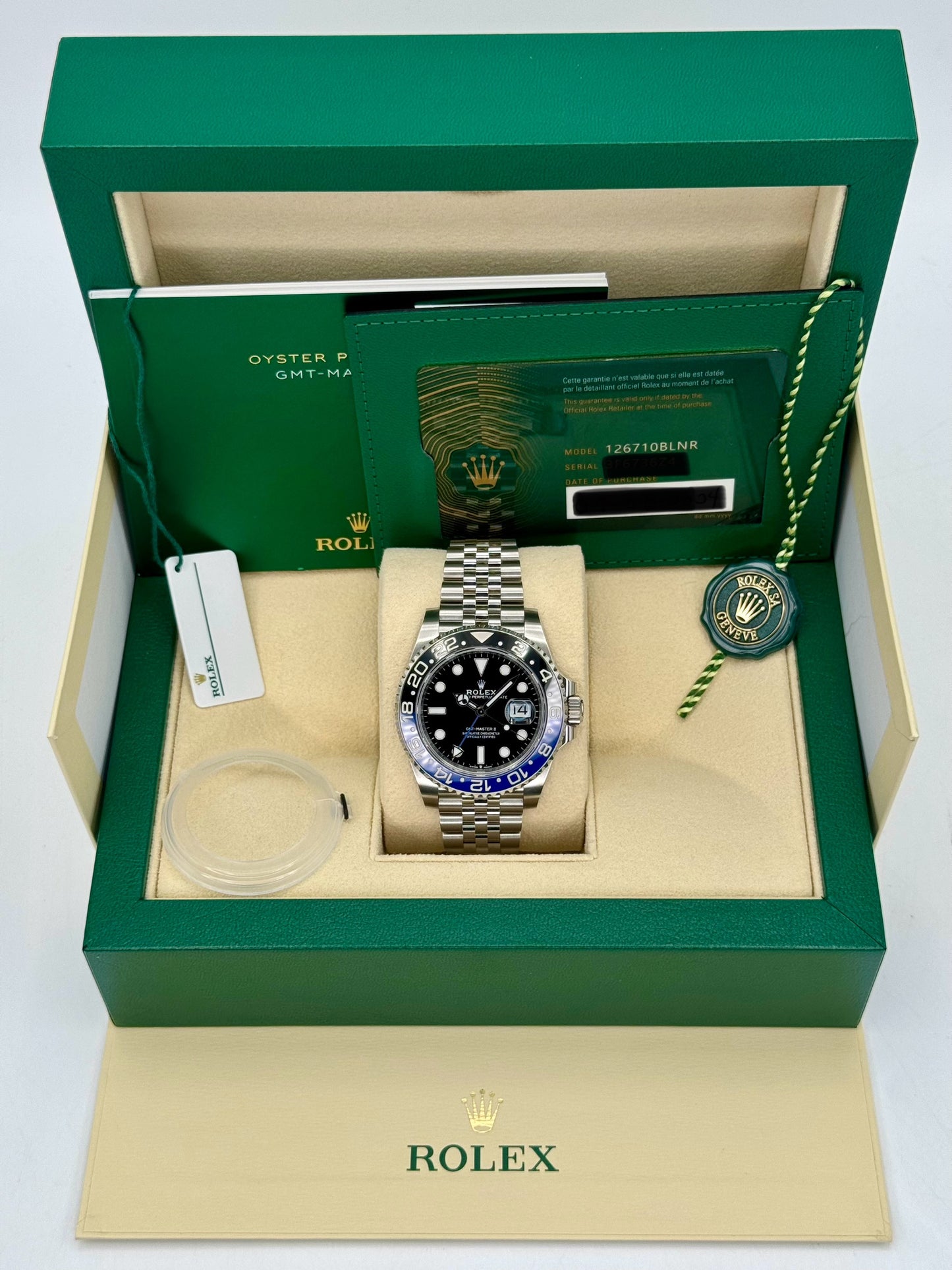 NEW 2024 Rolex GMT-Master II "Batgirl" 40mm 126710BLNR Jubilee