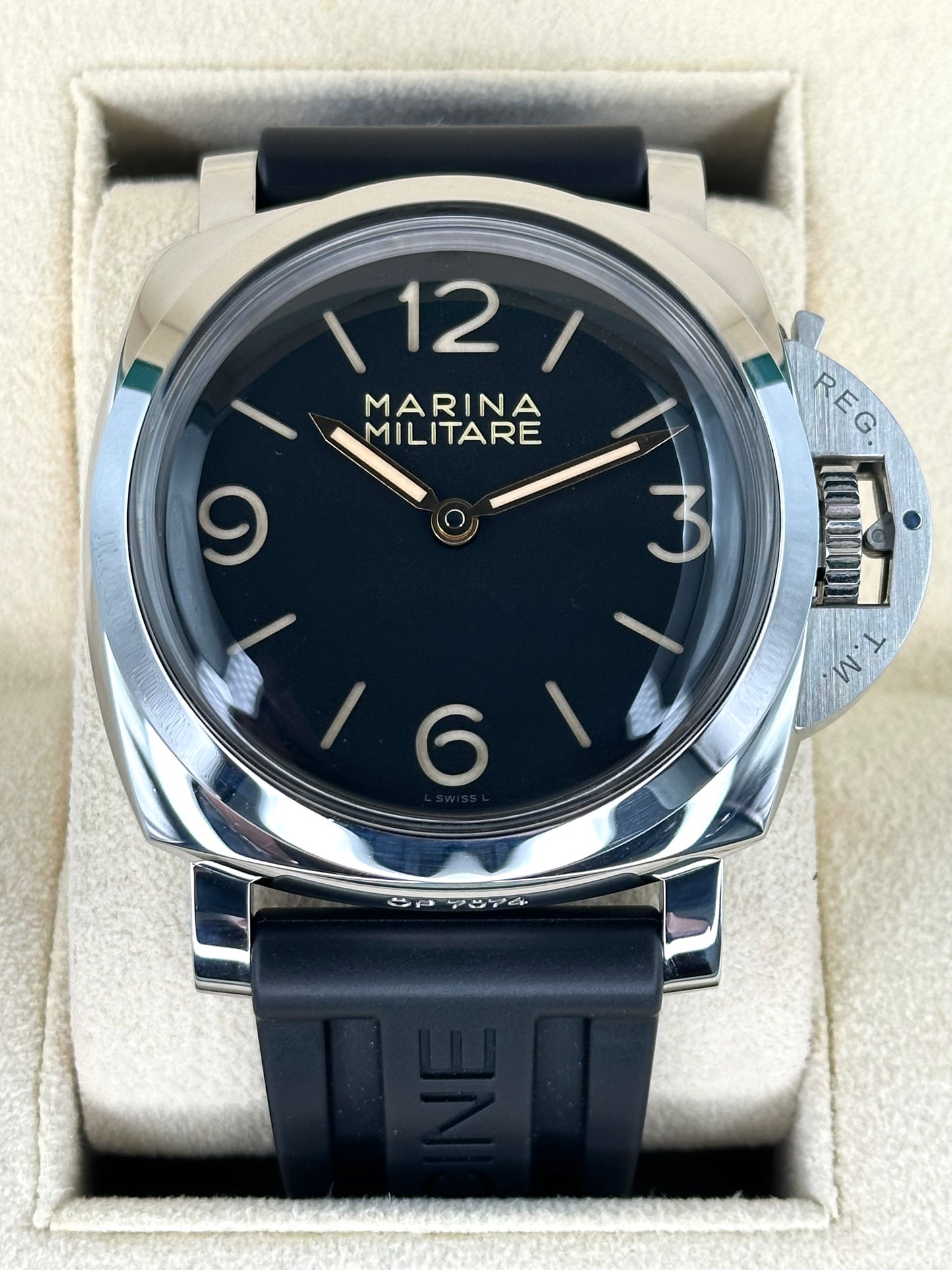 2017 Panerai Marina Militare Luminor 1950 47mm PAM00673 Black Dial