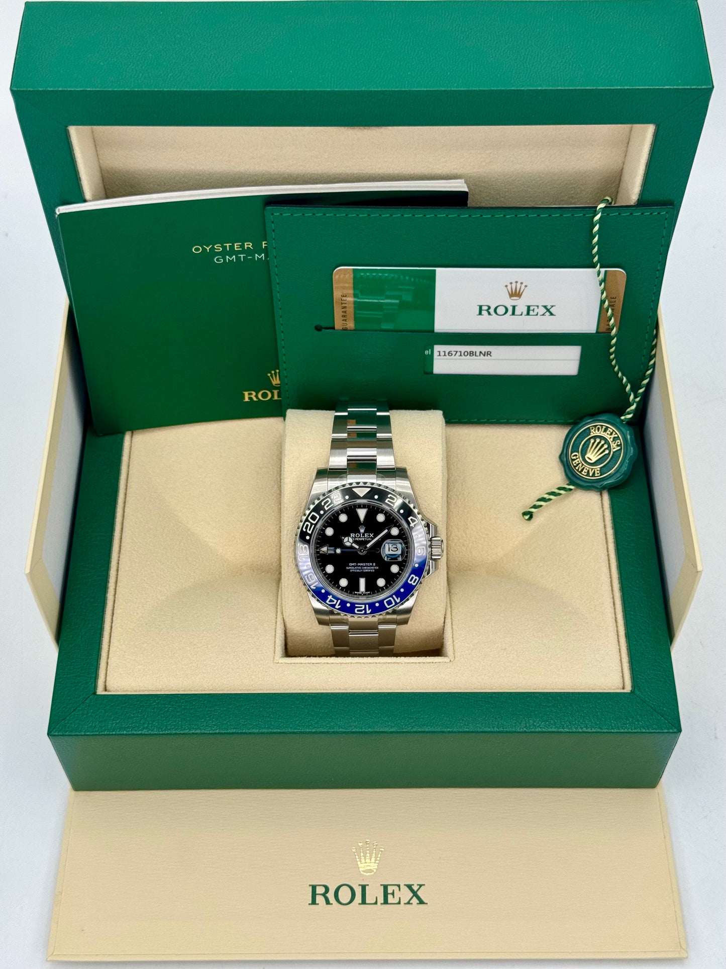 NEW OLD STOCK 2017 Rolex GMT-Master II "Batman" 40mm 116710BLNR Oyster