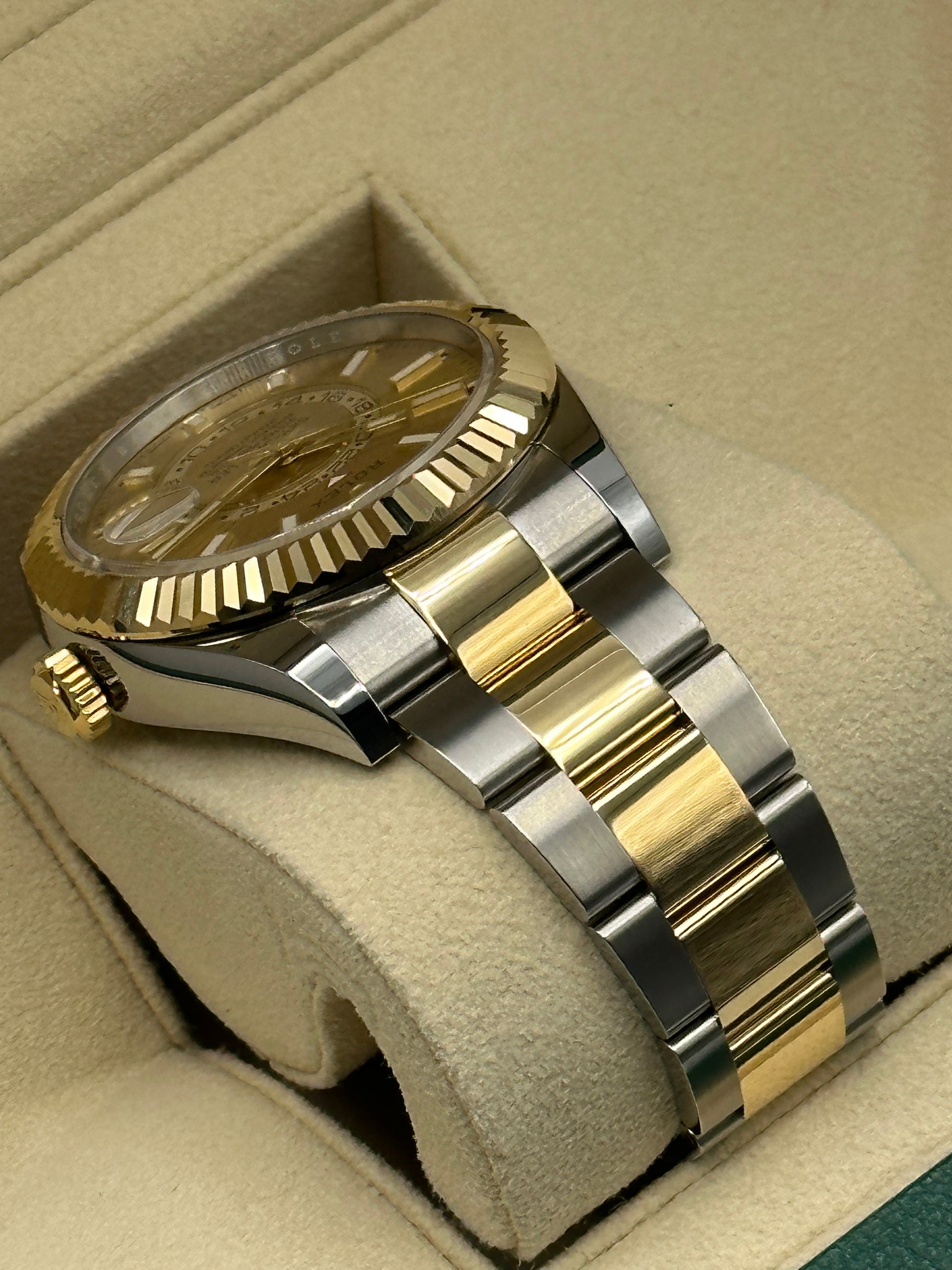NEW 2023 Rolex Sky-Dweller 326933 Champagne Dial - MyWatchLLC