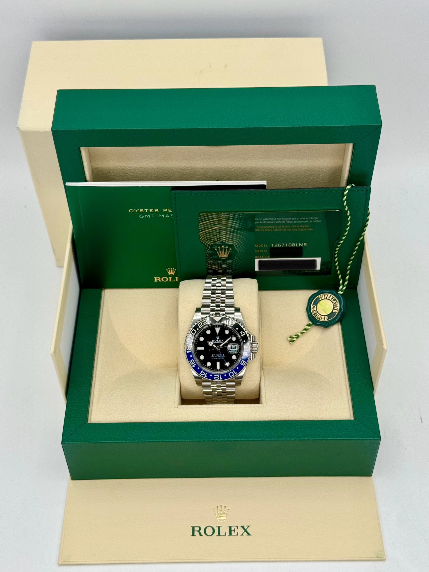 2023 Rolex GMT-Master II "Batgirl" 40mm 126710BLNR Jubilee Black Dial