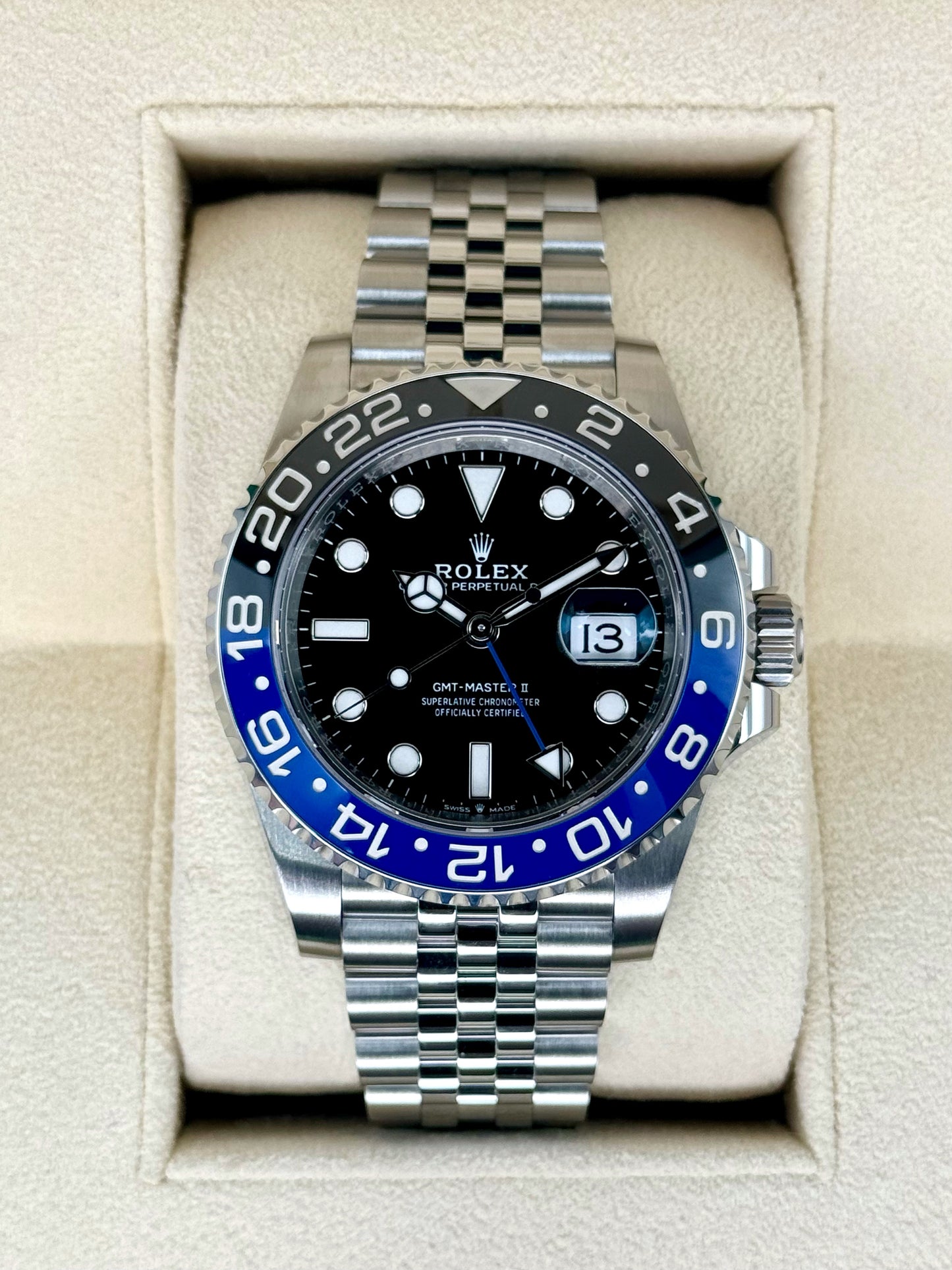 2023 Rolex GMT-Master II "Batgirl" 40mm 126710BLNR Jubilee Black Dial