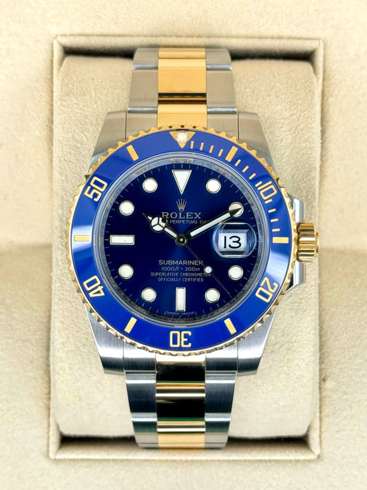 2020 Rolex Submariner "Bluesy" 40mm 116613LB Two-Tone Blue Dial