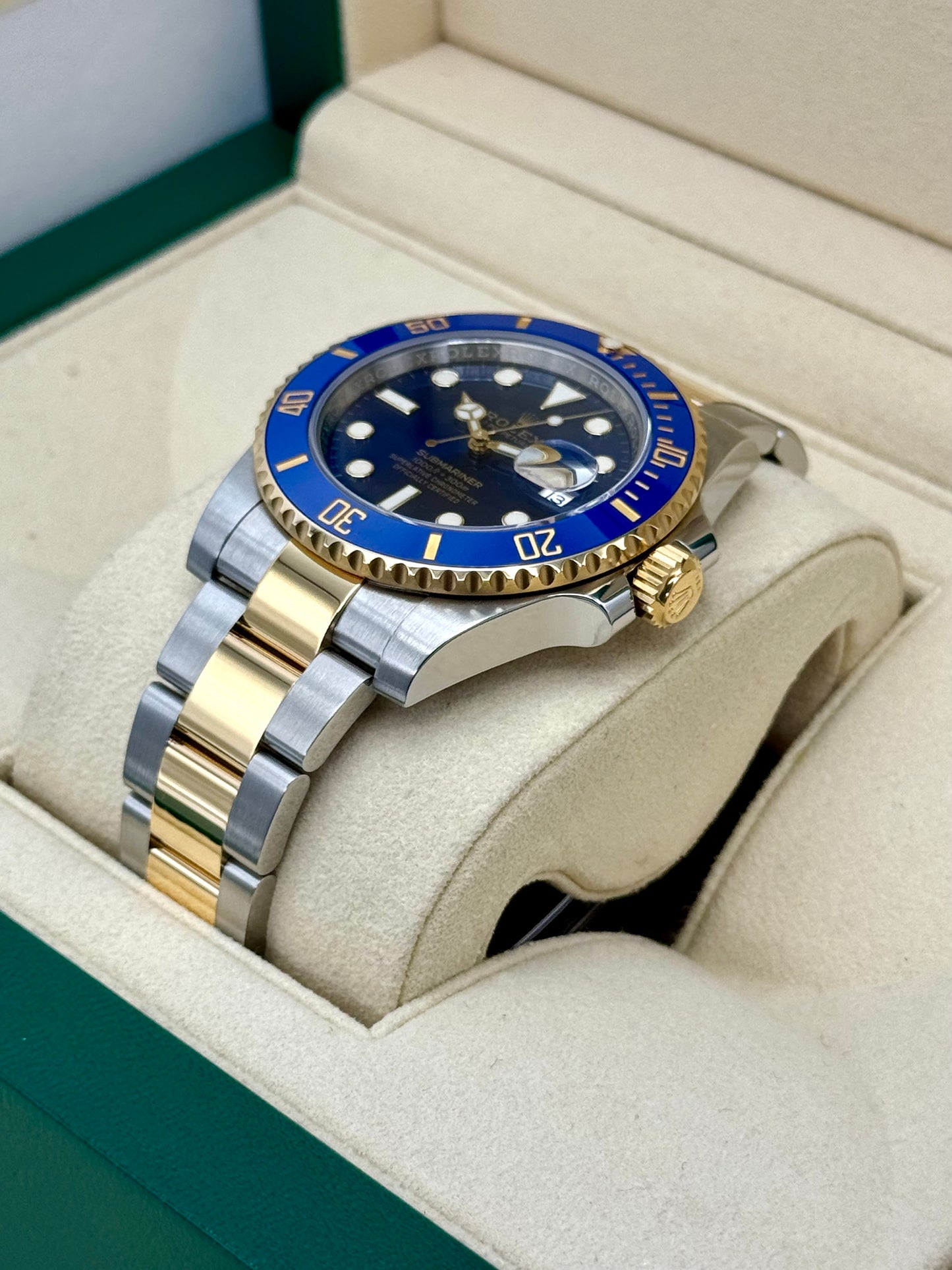 2020 Rolex Submariner "Bluesy" 40mm 116613LB Two-Tone Blue Dial