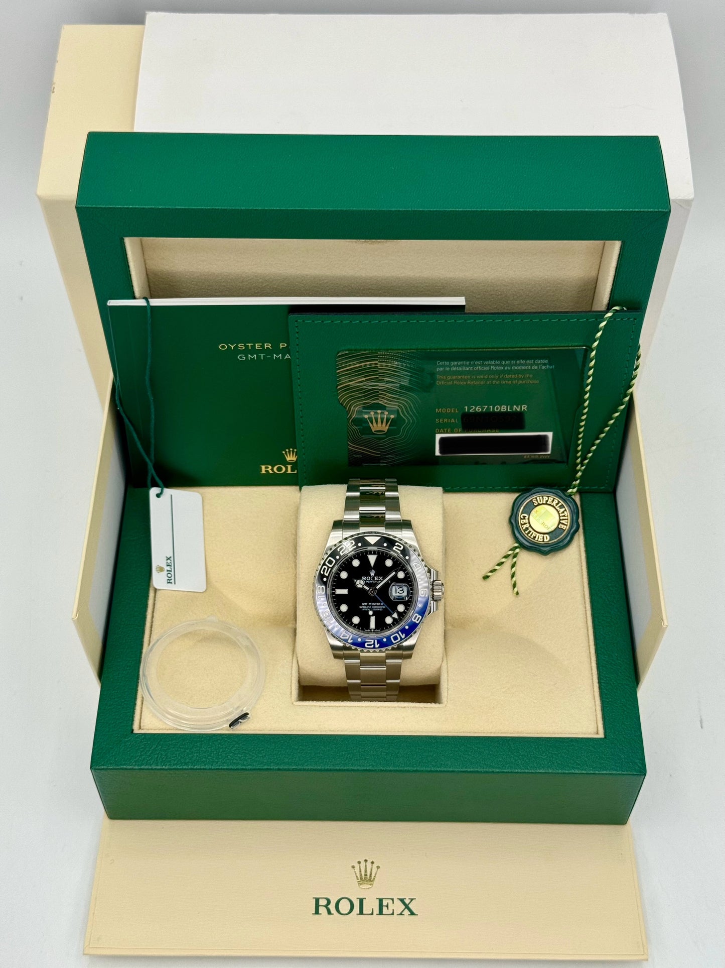 2022 Rolex GMT-Master II "Batman" 40mm 126710BLNR Oyster