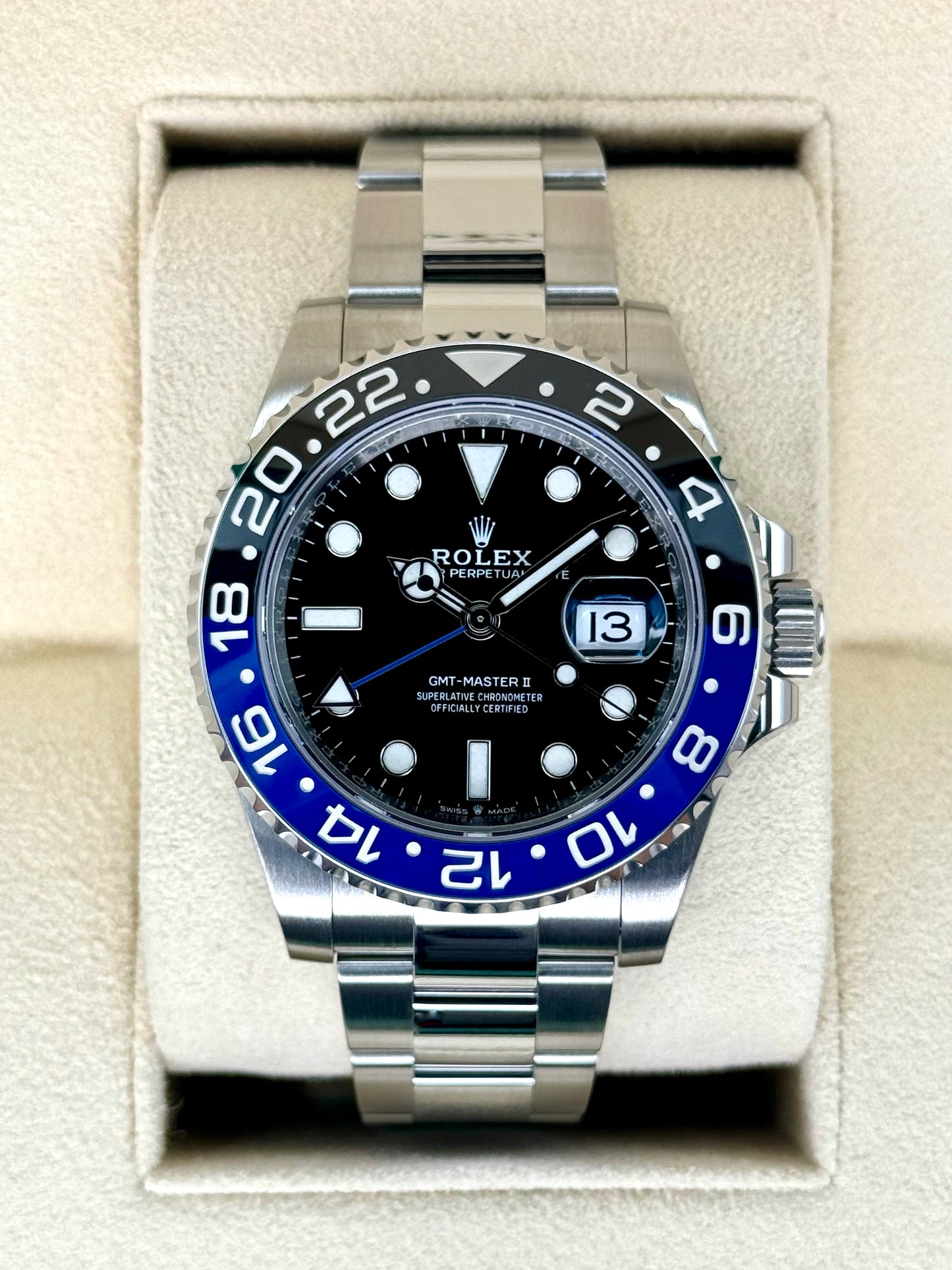 2022 Rolex GMT-Master II "Batman" 40mm 126710BLNR Oyster