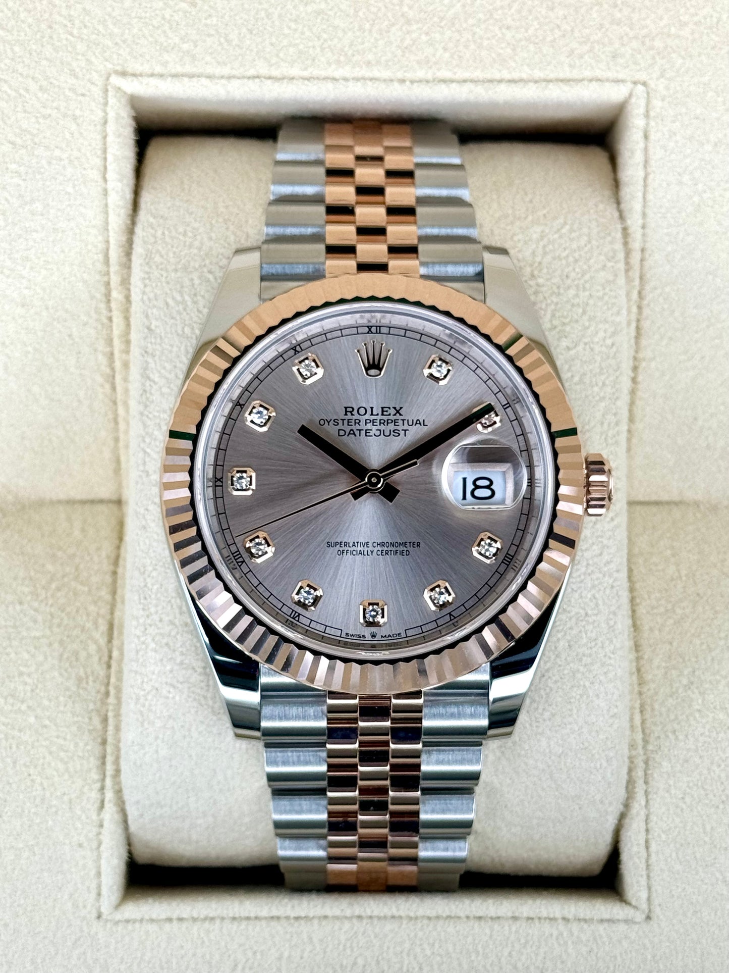 NEW 2024 Rolex Datejust 41mm 126331 Two-Tone Jubilee Sundust Diamond Dial