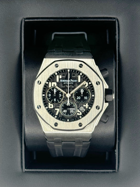 2010 Audemars Piguet Royal Oak Offshore 37mm 26283ST Black Dial