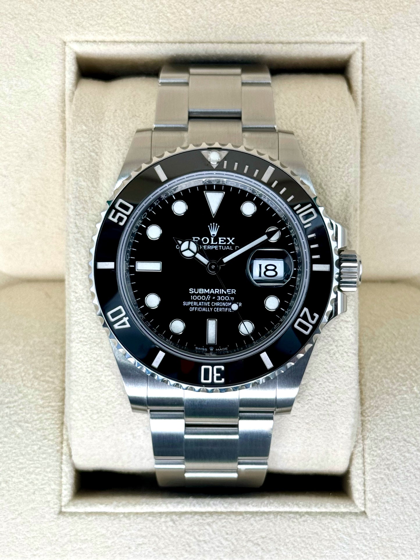 2021 Rolex Submariner 41mm 126610LN Stainless Steel Black Dial