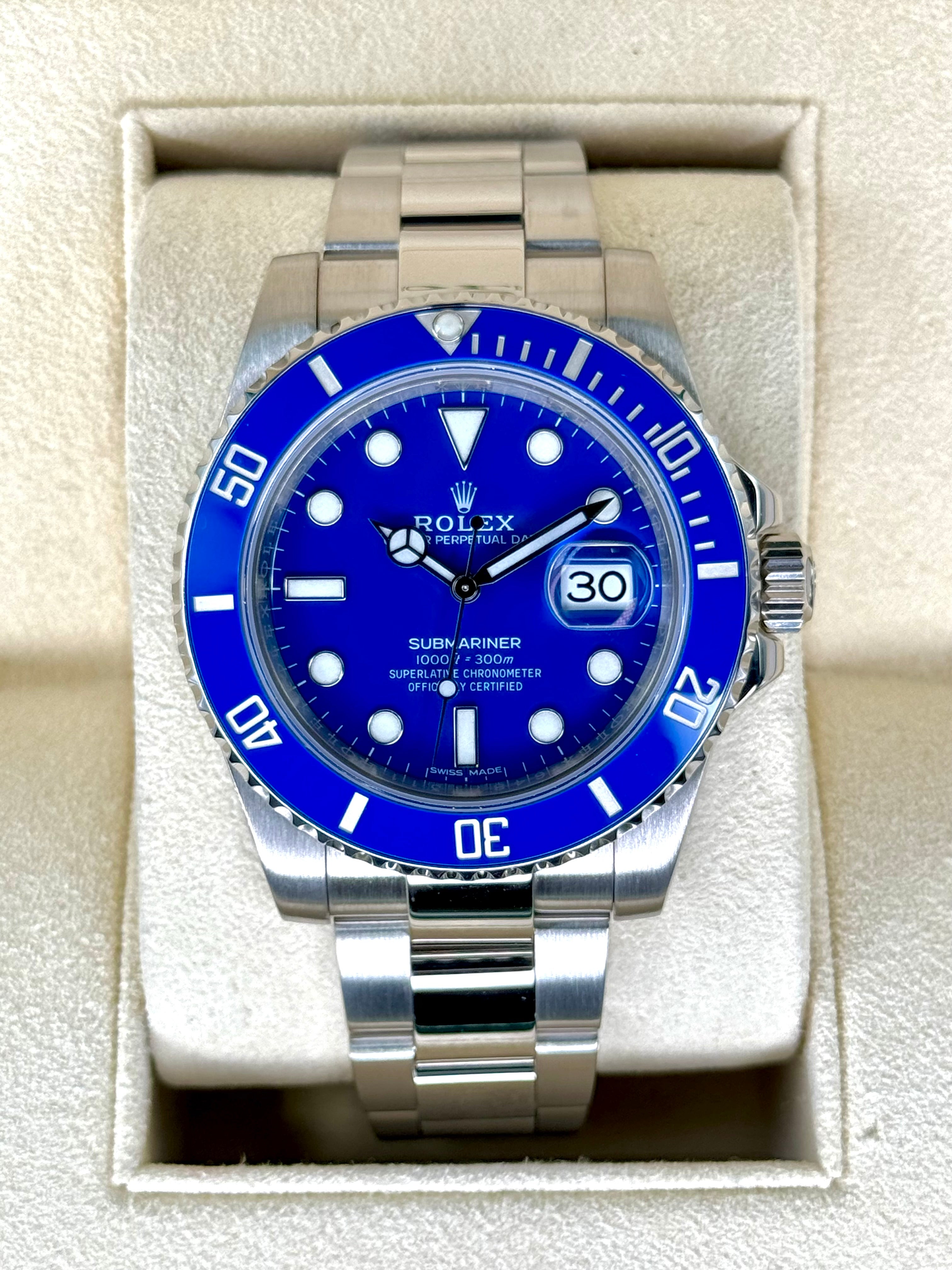 Rolex submariner blue discount smurf