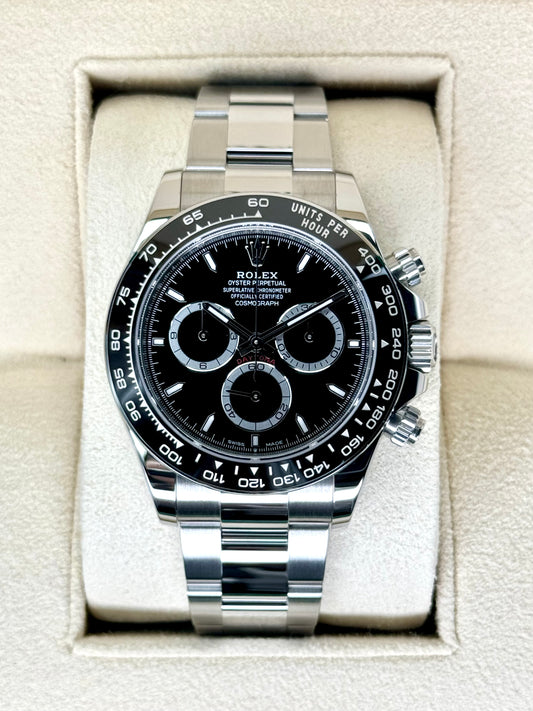 2024 Rolex Daytona 40mm 126500LN Stainless Steel Black Dial