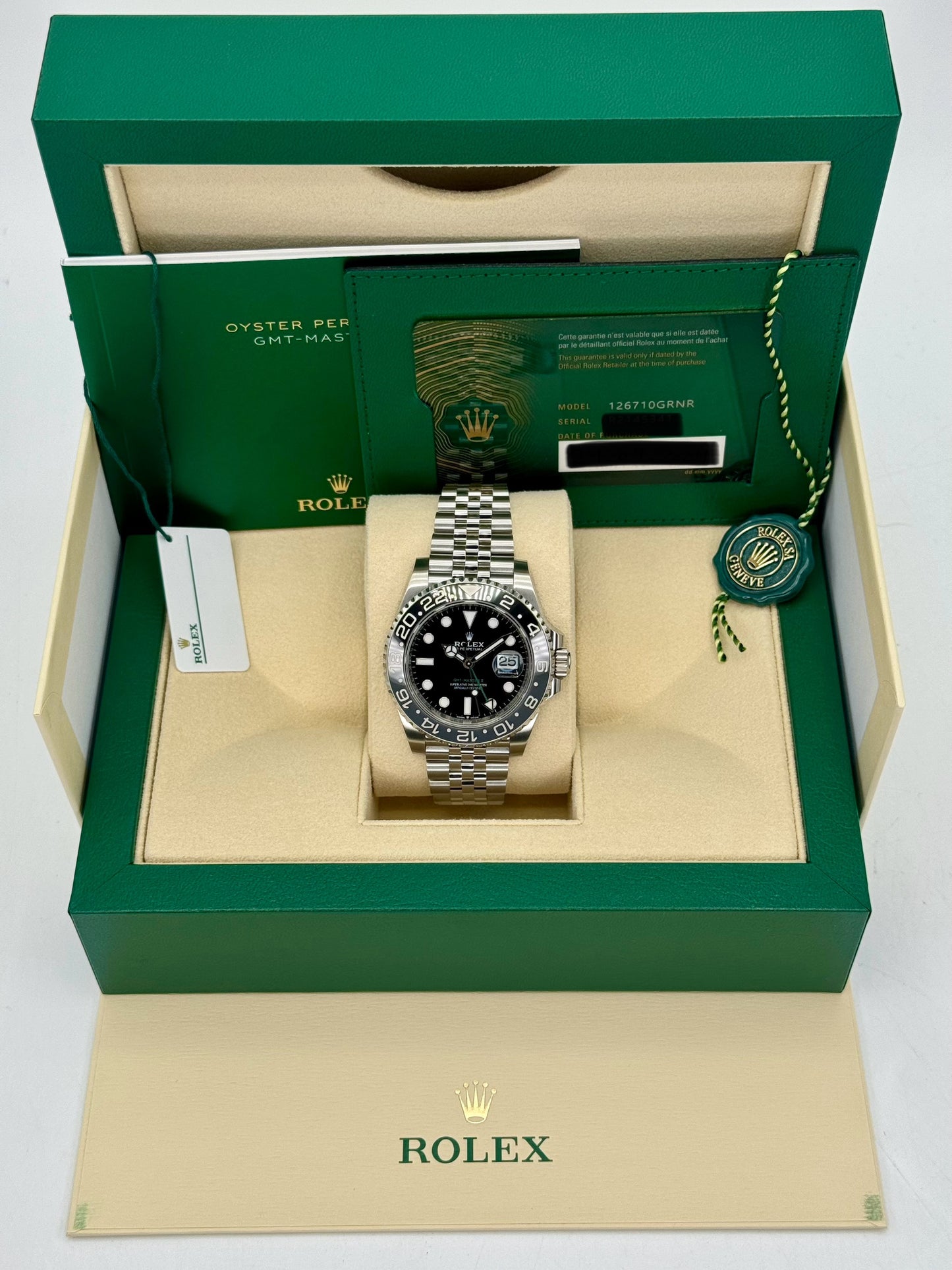 NEW 2024 Rolex GMT-Master II "Bruce Wayne" 40mm 126710GRNR Black Dial