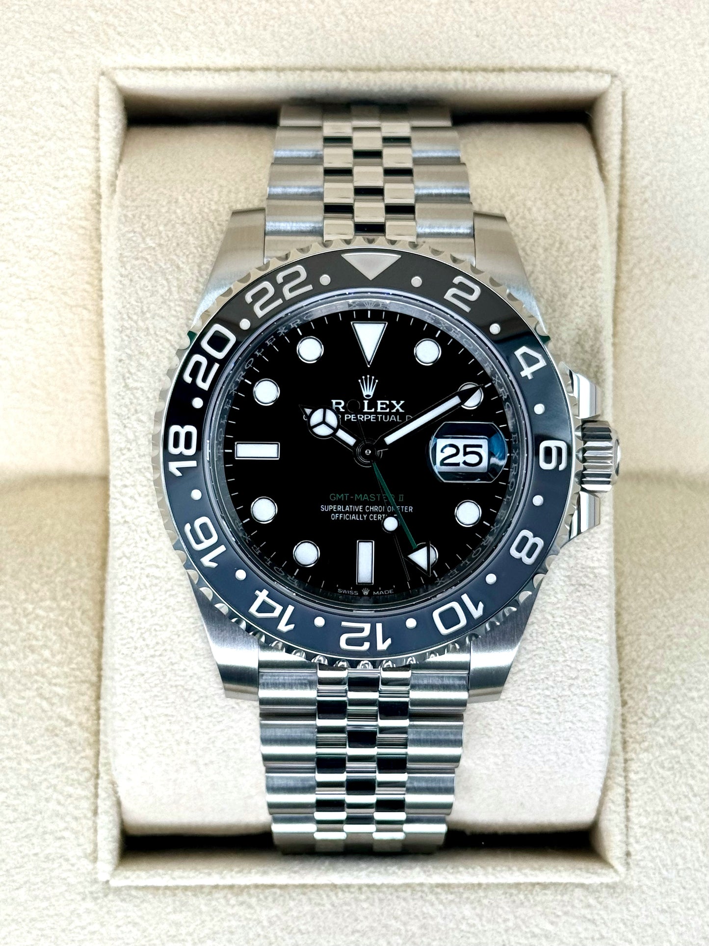 NEW 2024 Rolex GMT-Master II "Bruce Wayne" 40mm 126710GRNR Black Dial