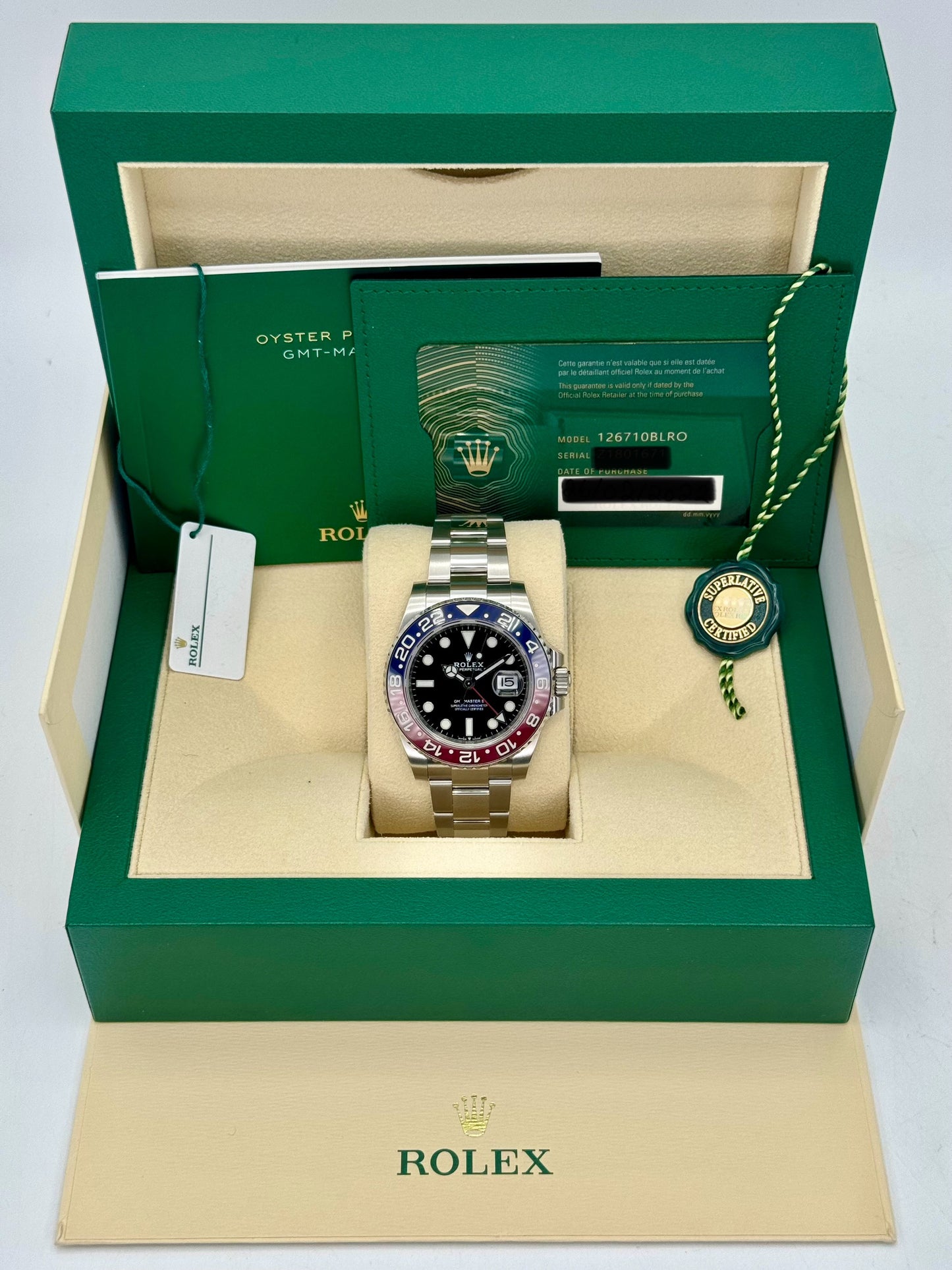 2022 Rolex GMT-Master II "Pepsi" 40mm 126710BLRO Oyster