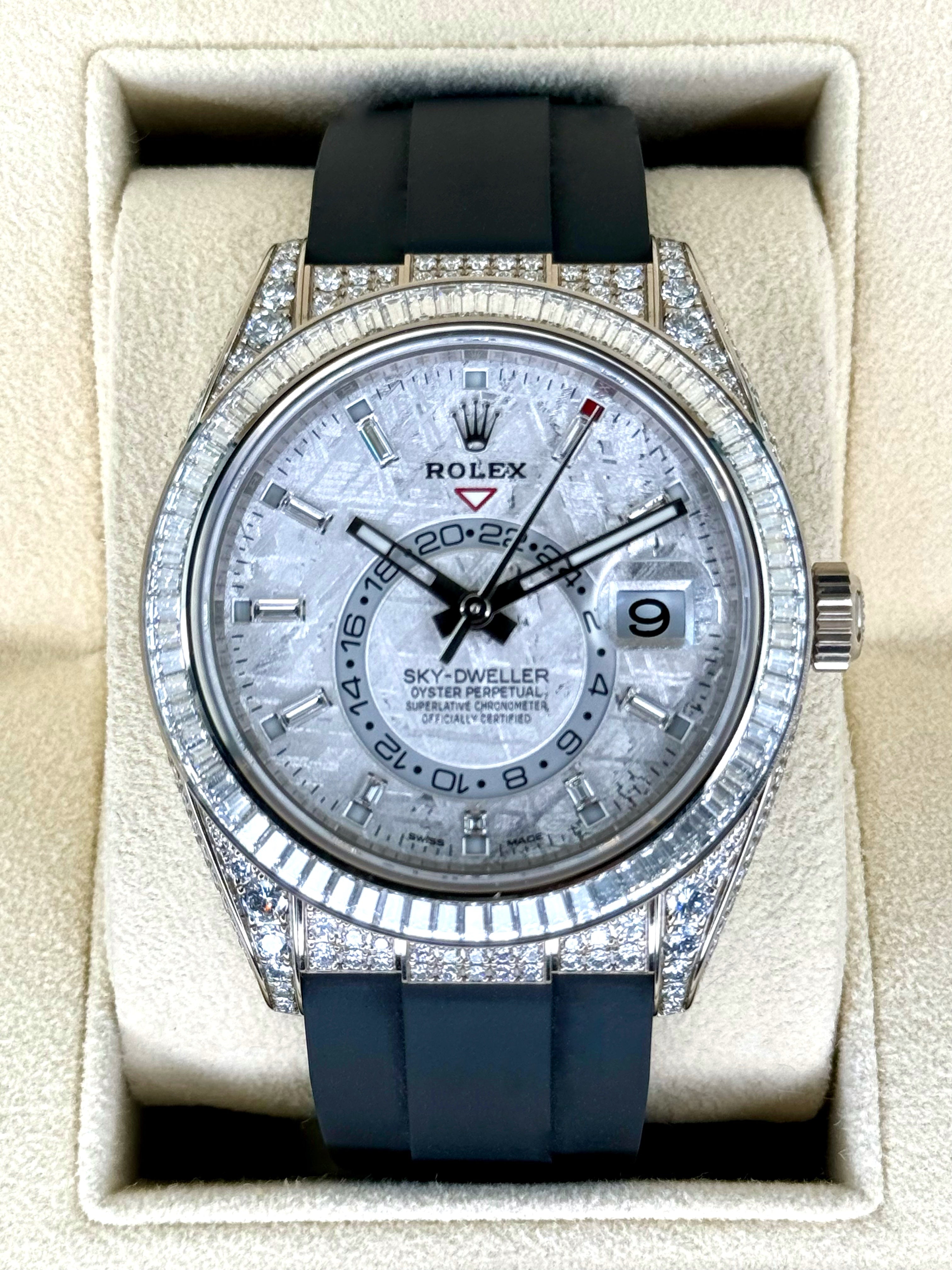 Rolex sky dweller outlet with diamonds