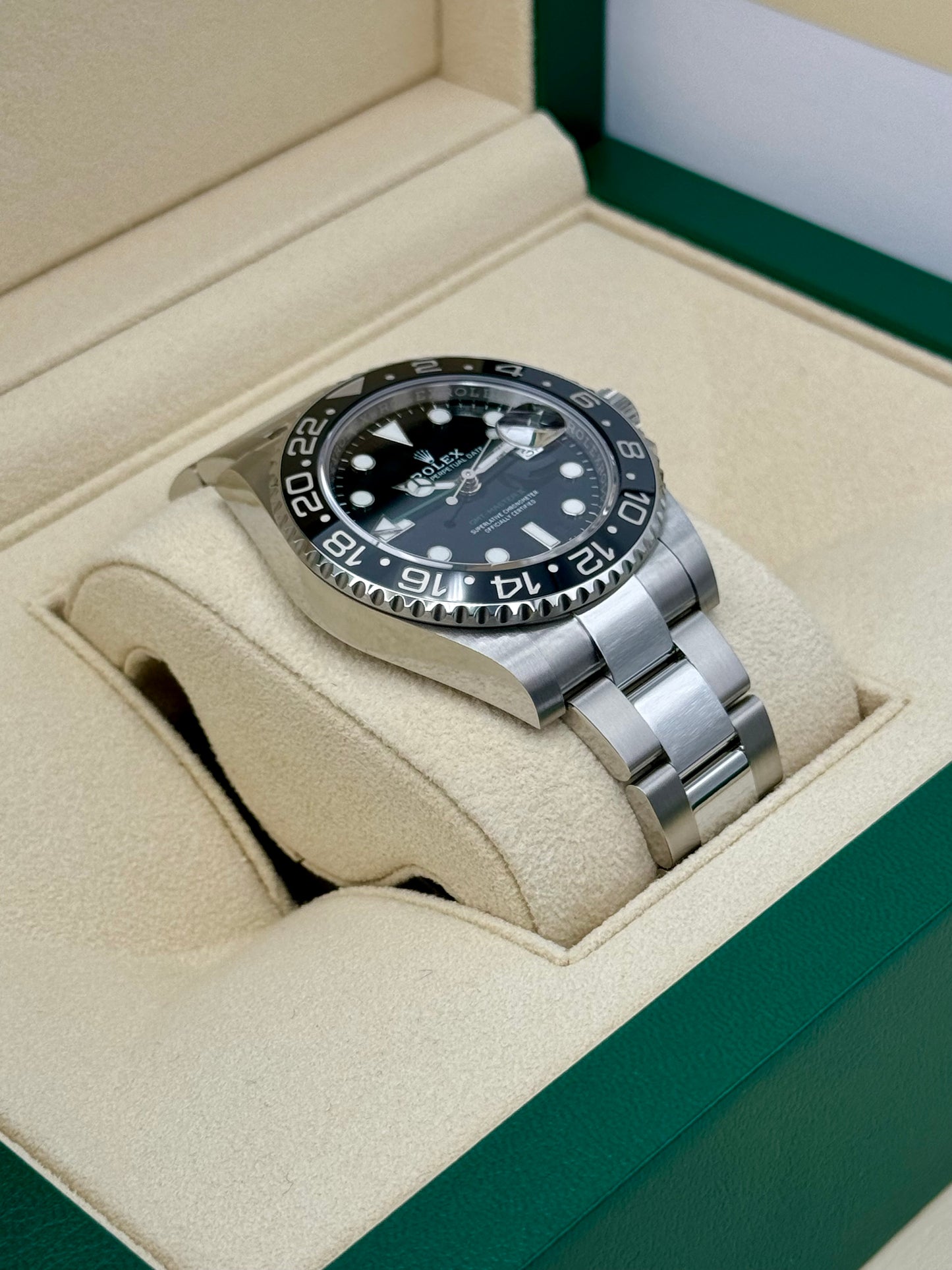 NEW 2022 Rolex GMT-Master II 40mm 116710LN Stainless Steel Black Dial