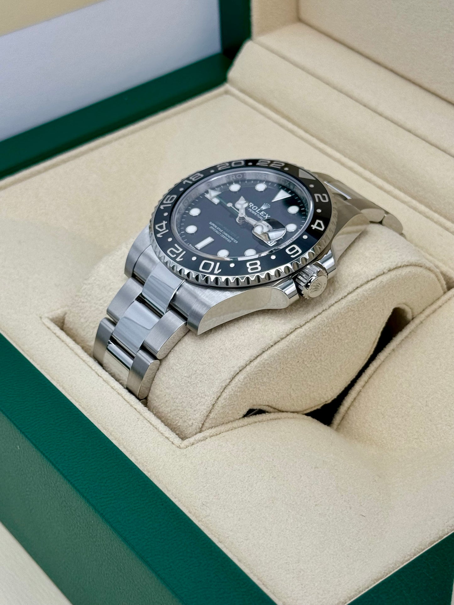 NEW 2022 Rolex GMT-Master II 40mm 116710LN Stainless Steel Black Dial