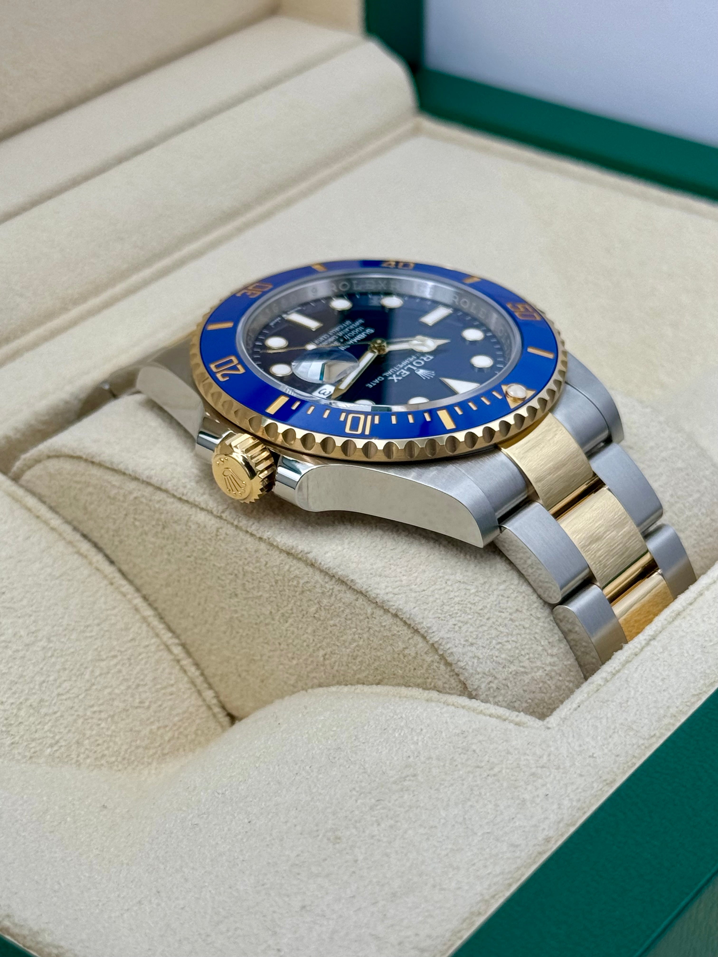 NEW 2024 Rolex Submariner Bluesy 41mm 126613LB Two Tone Blue Dial MyWatchLLC