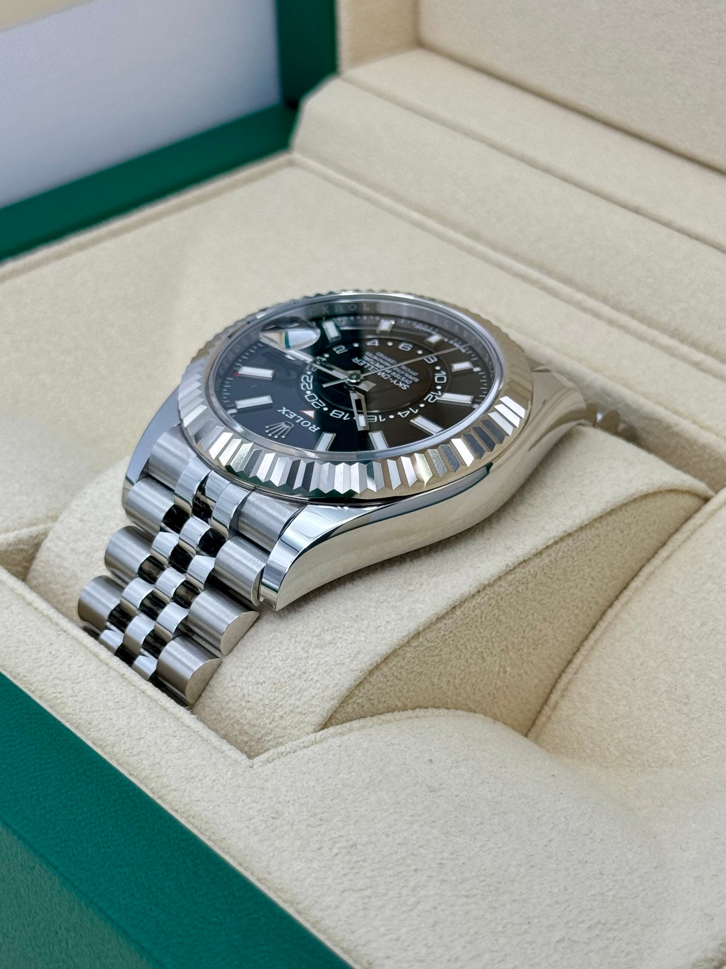 NEW 2023 Rolex Sky-Dweller 42mm 336934 Stainless Steel Jubilee Black Dial - MyWatchLLC