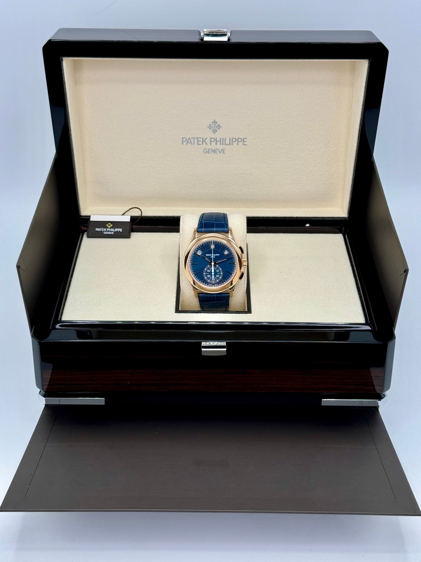 NEW 2023 Patek Philippe 5905R Flyback Chronograph Annual Calendar Blue Dial