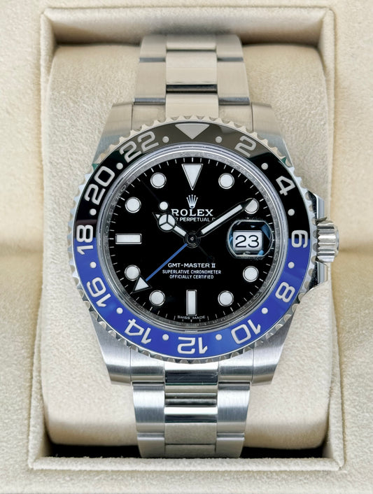 2018 Rolex GMT-Master II "Batman" 40mm 116710BLNR Oyster Black Dial - MyWatchLLC