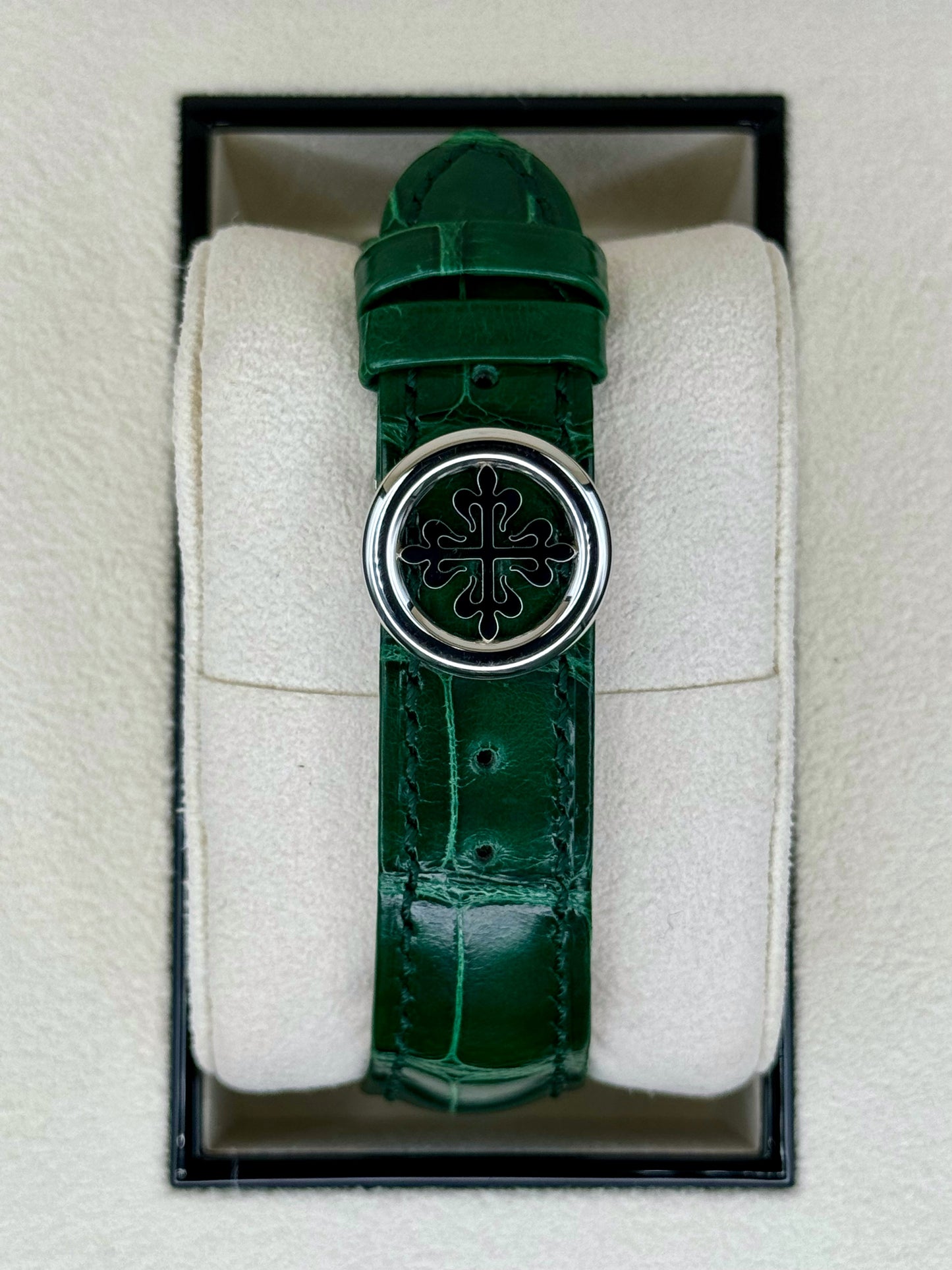 NEW 2023 Patek Philippe 5930P World Time Flyback Chronograph Platinum Green Dial