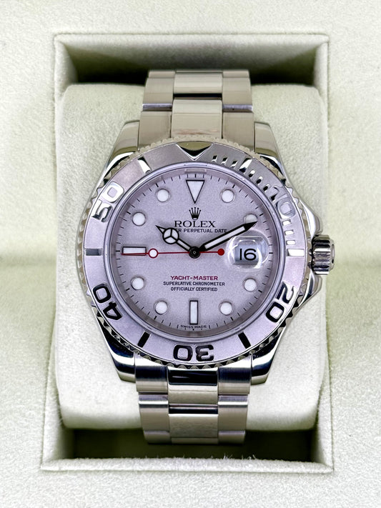 Rolex Yacht-Master 40mm 16622 Platinum Bezel and Dial - MyWatchLLC