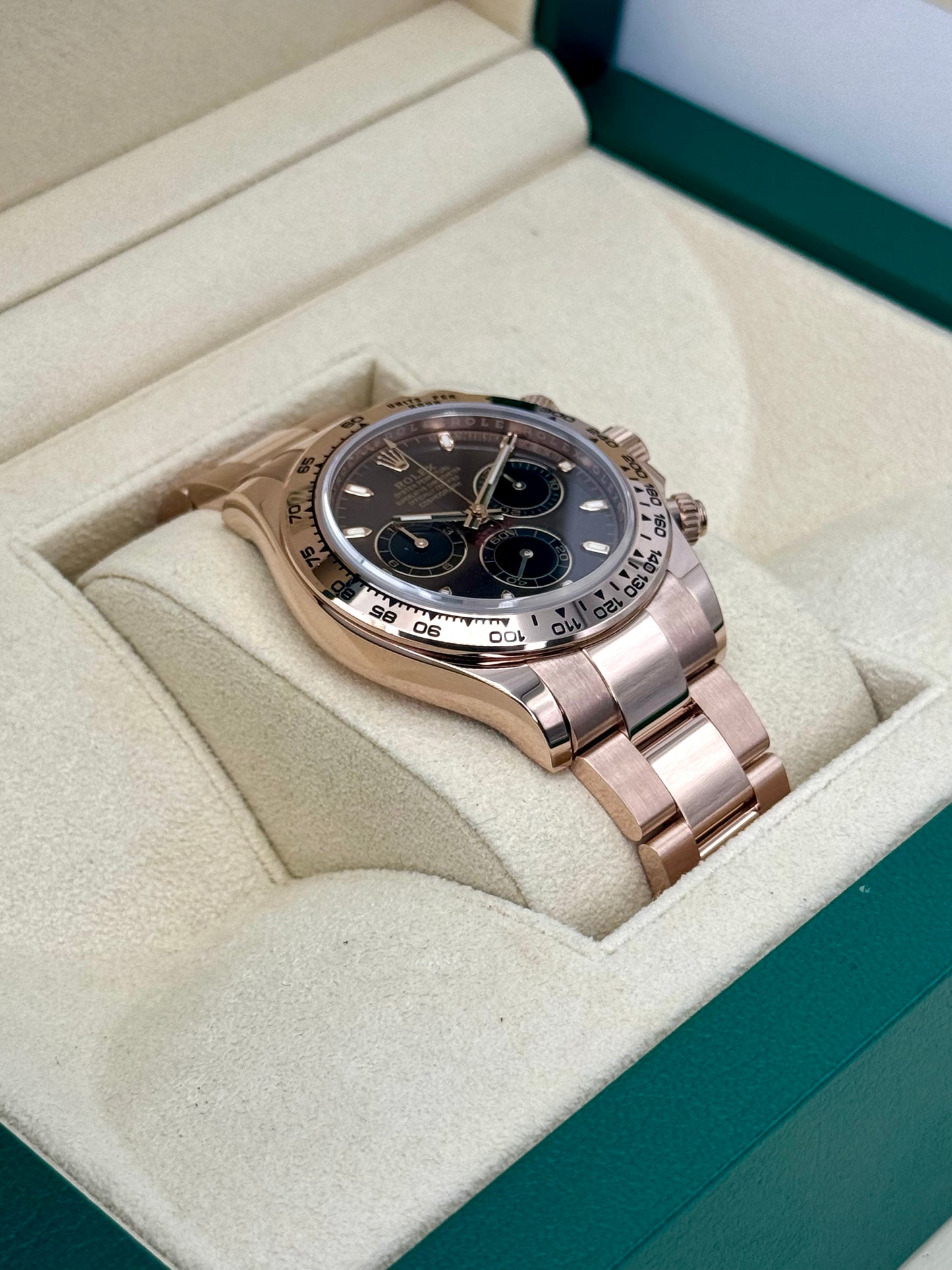 2022 Rolex Daytona 40mm 116505 Rose Gold Chocolate Dial