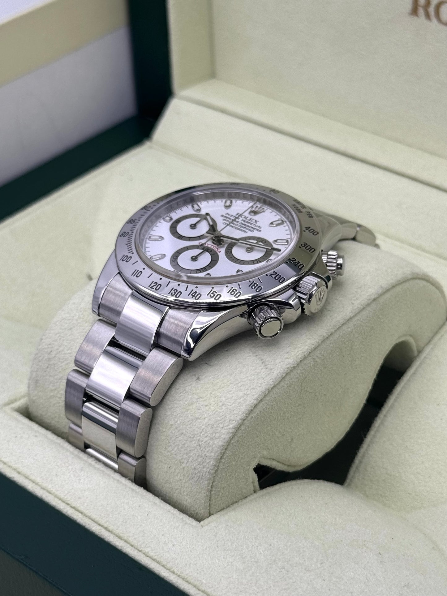 2007 Rolex Daytona 40mm 116520 Stainless Steel White Dial