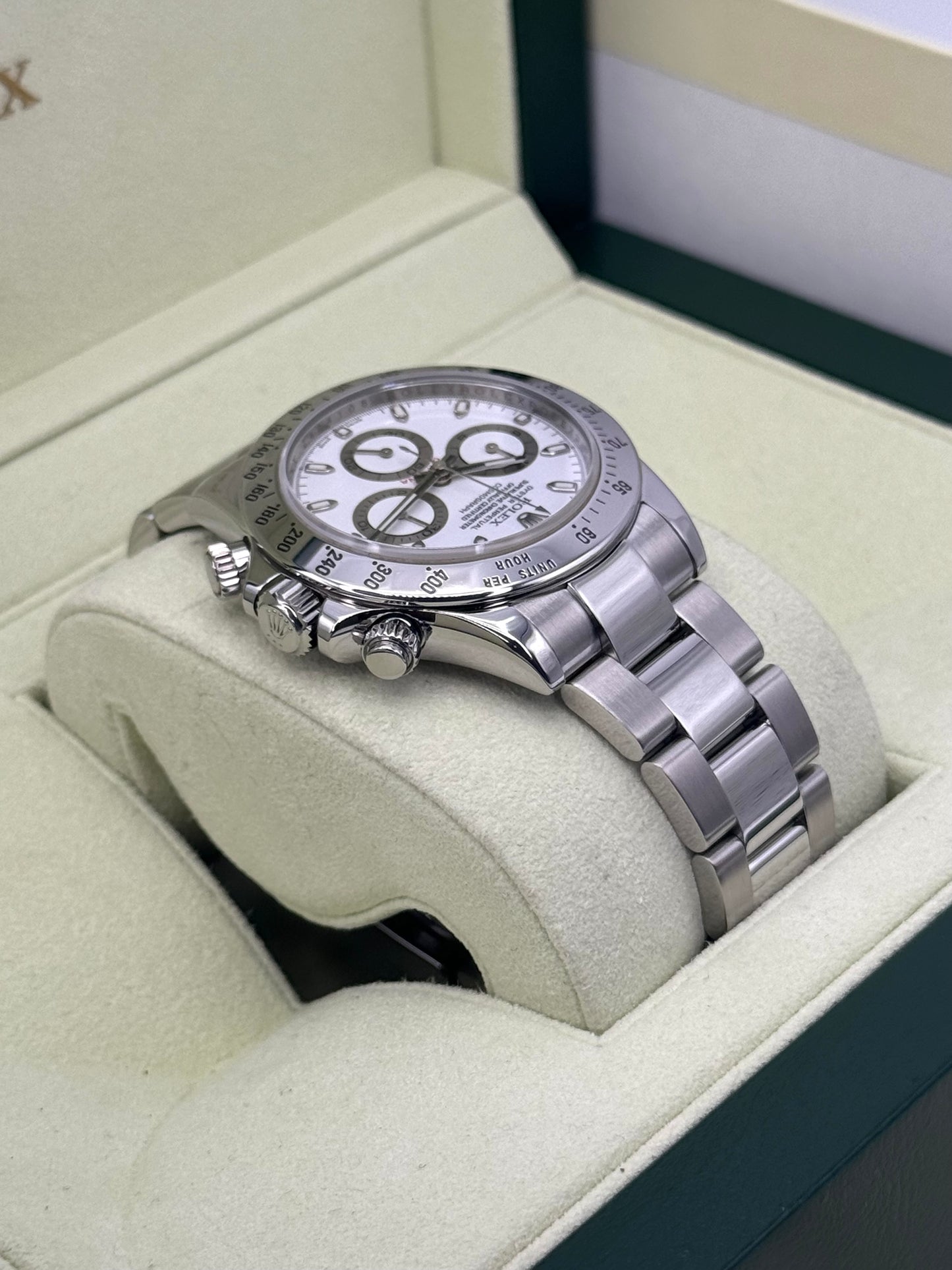 2007 Rolex Daytona 40mm 116520 Stainless Steel White Dial