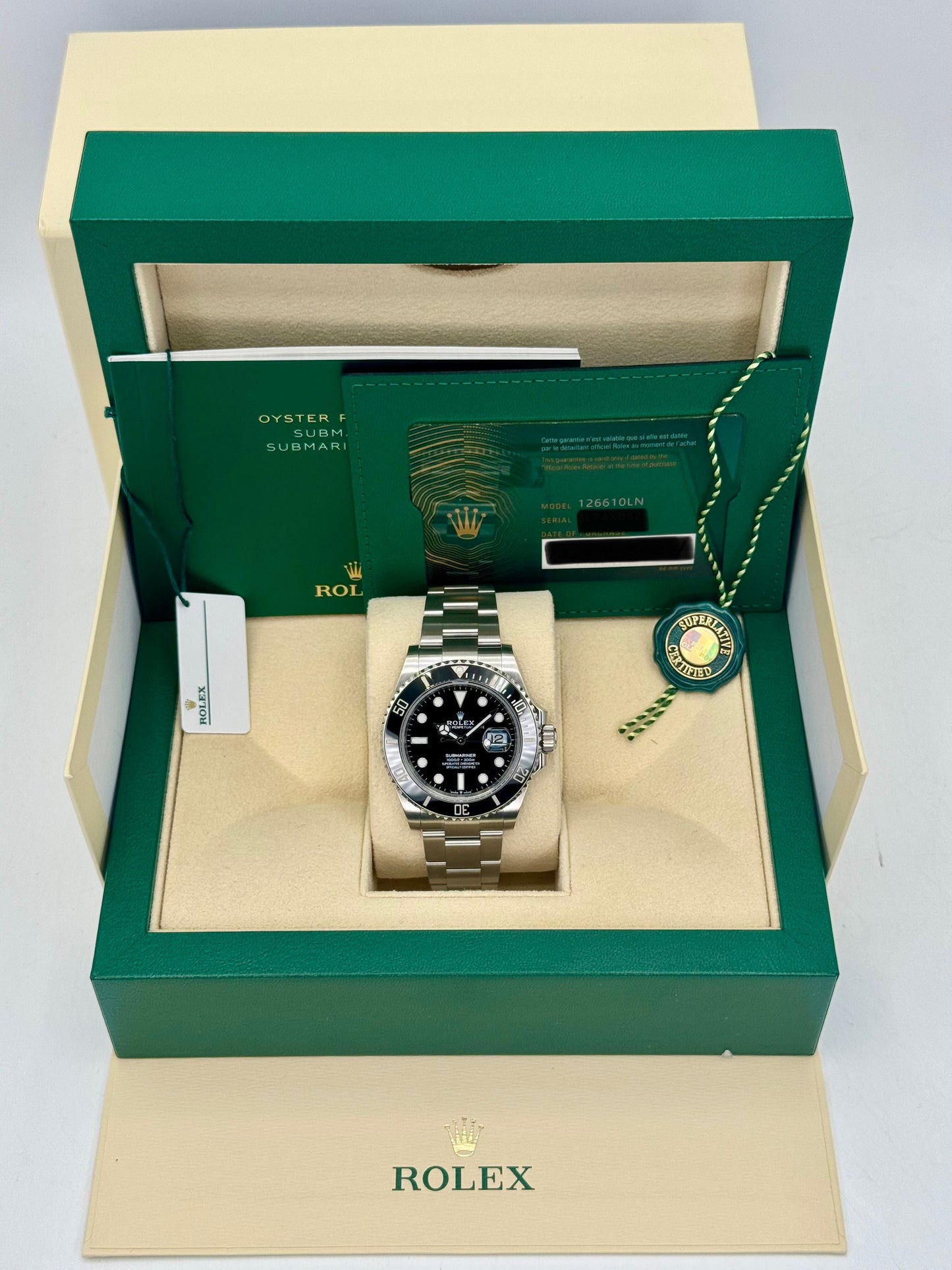 2024 Rolex Submariner 41mm 126610LN Stainless Steel Black Dial