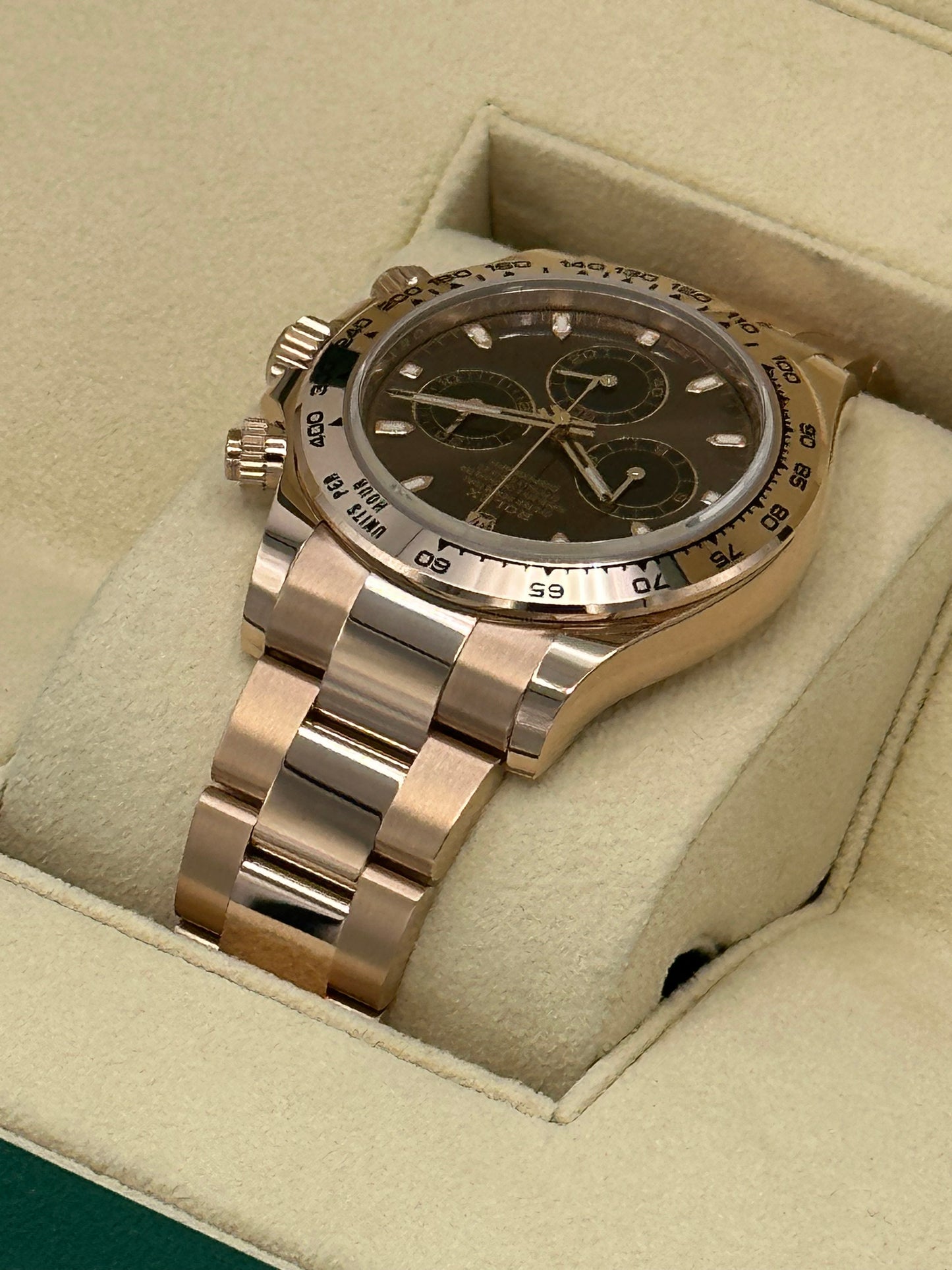 NEW 2023 Rolex Daytona 116505 Rose Gold Chocolate Dial - MyWatchLLC