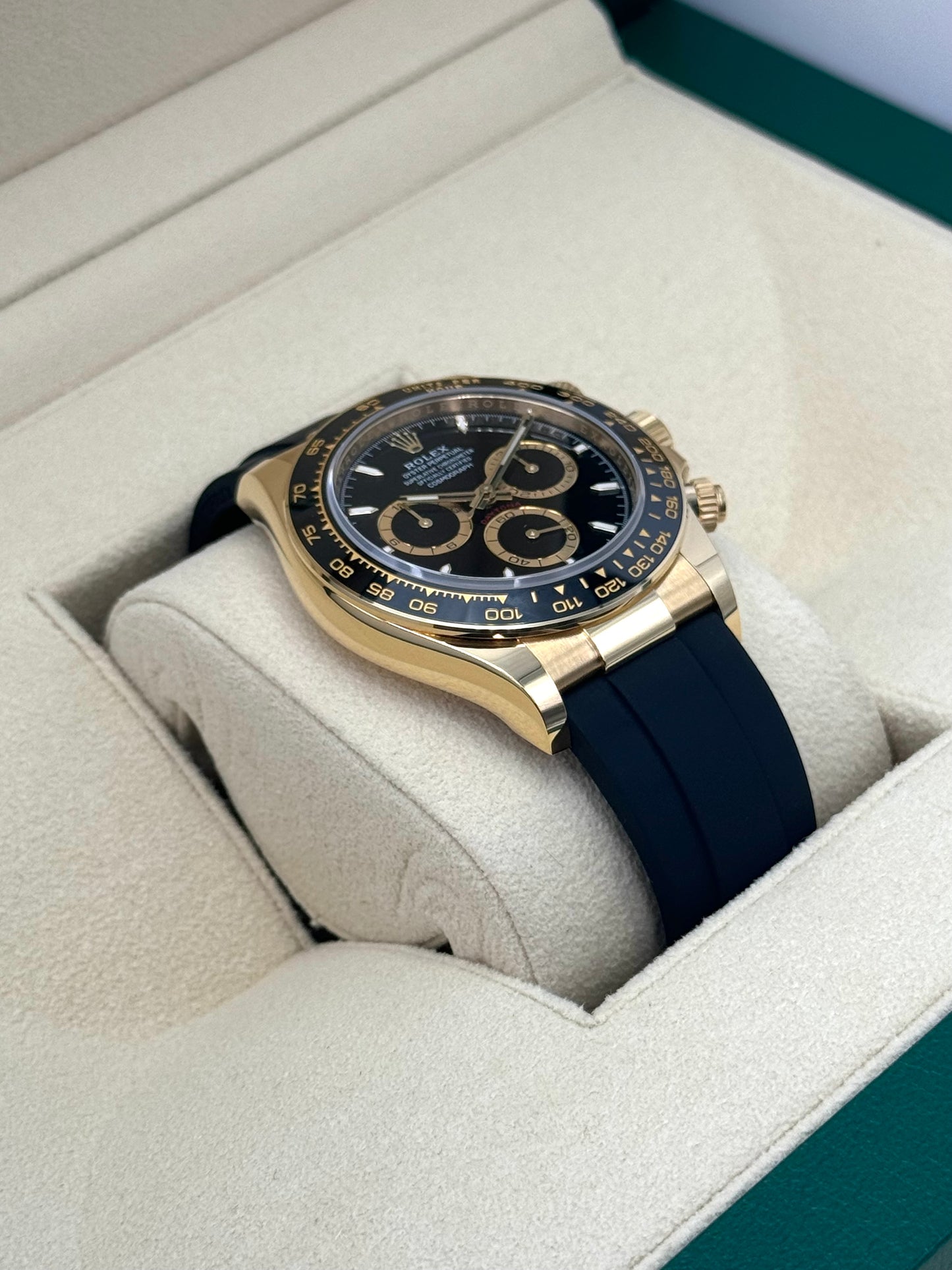 NEW 2024 Rolex Daytona 40mm 126518LN Yellow Gold Oysterflex Black Dial