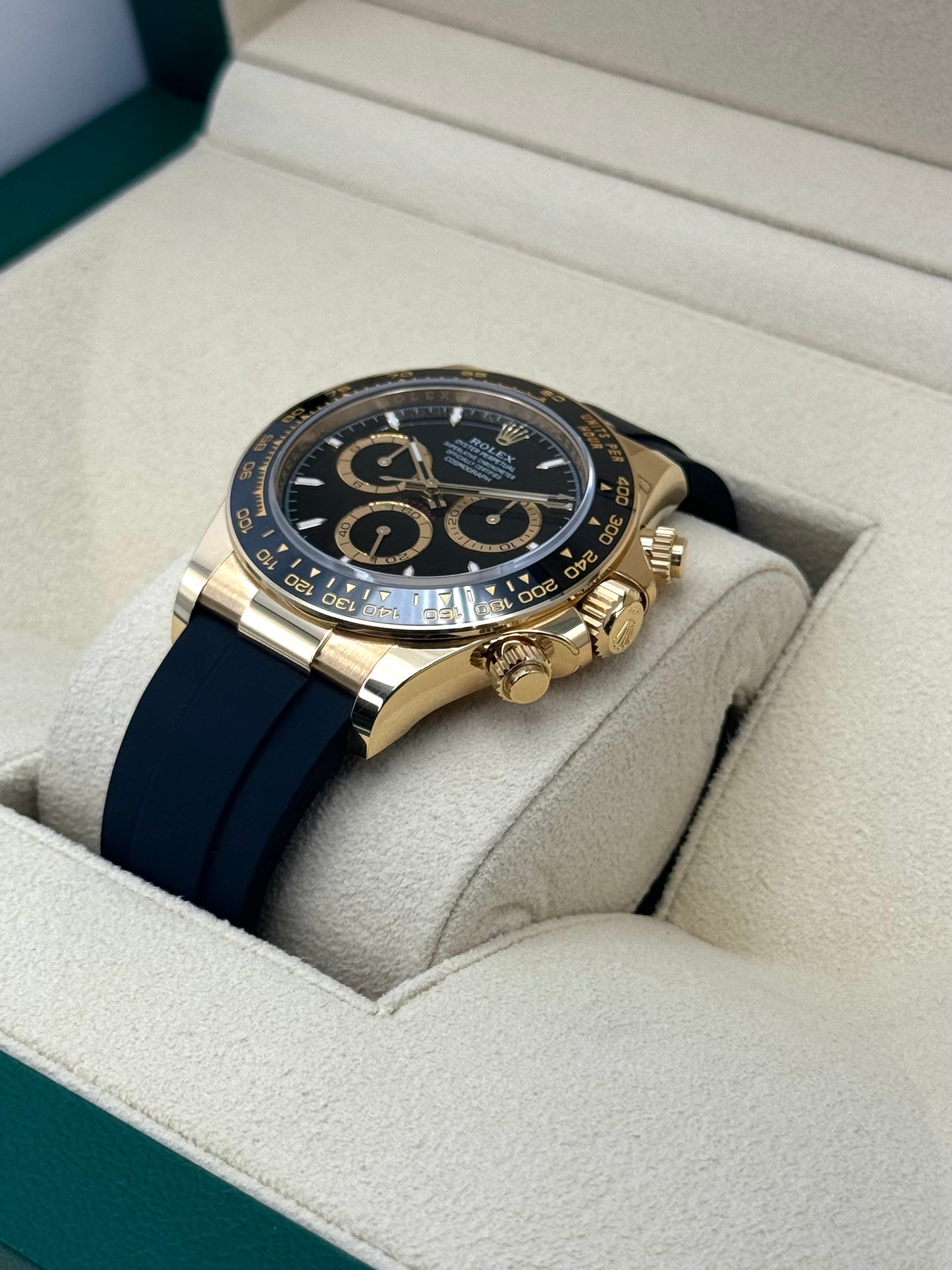 NEW 2024 Rolex Daytona 40mm 126518LN Yellow Gold Oysterflex Black Dial